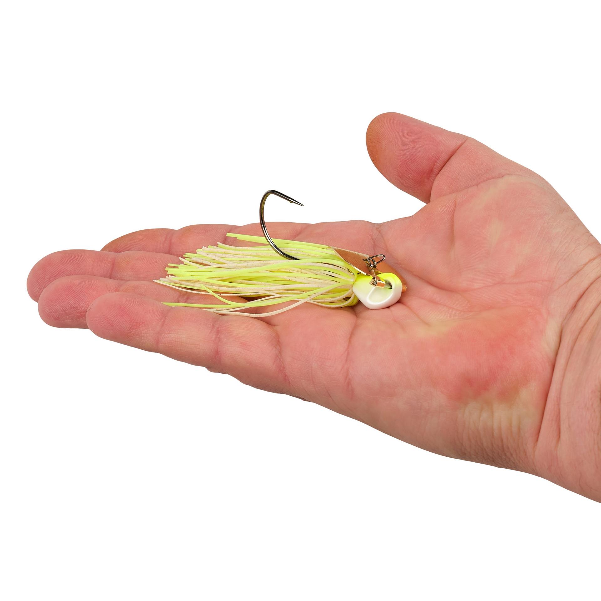 Berkley SlobberKnocker 1 2oz WhiteChartreuse HAND | Berkley Fishing