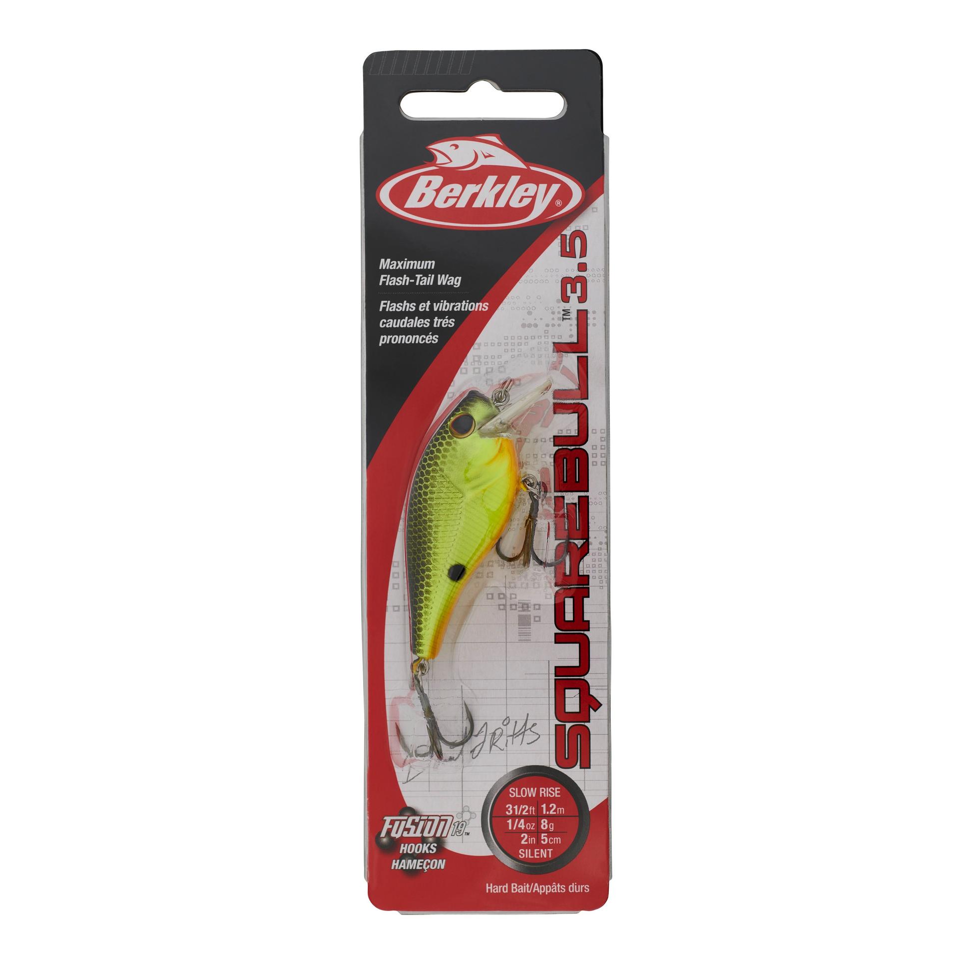 Berkley Squarebull BlackChartreuse 35 PKG | Berkley Fishing