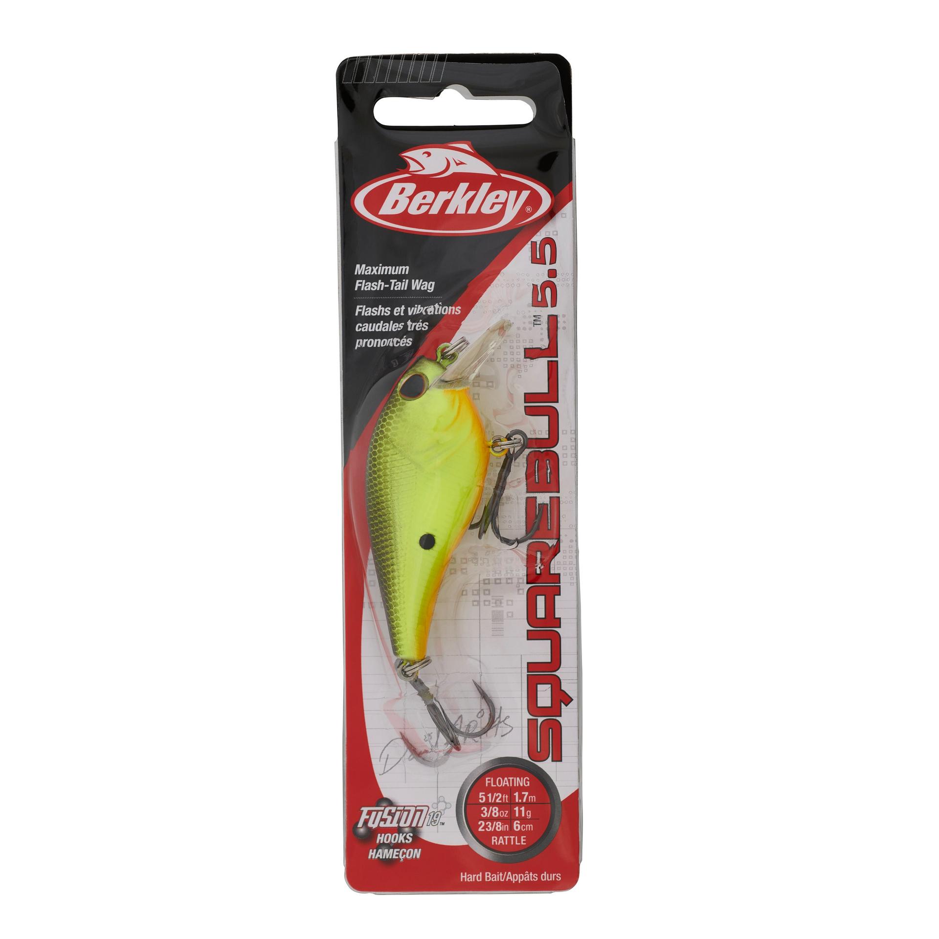 Berkley Squarebull BlackChartreuse 55 PKG | Berkley Fishing