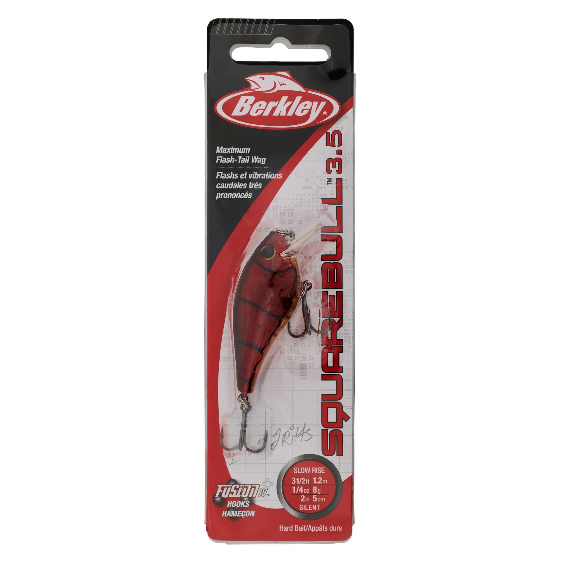 Berkley Squarebull GhostRedCraw 35 PKG | Berkley Fishing