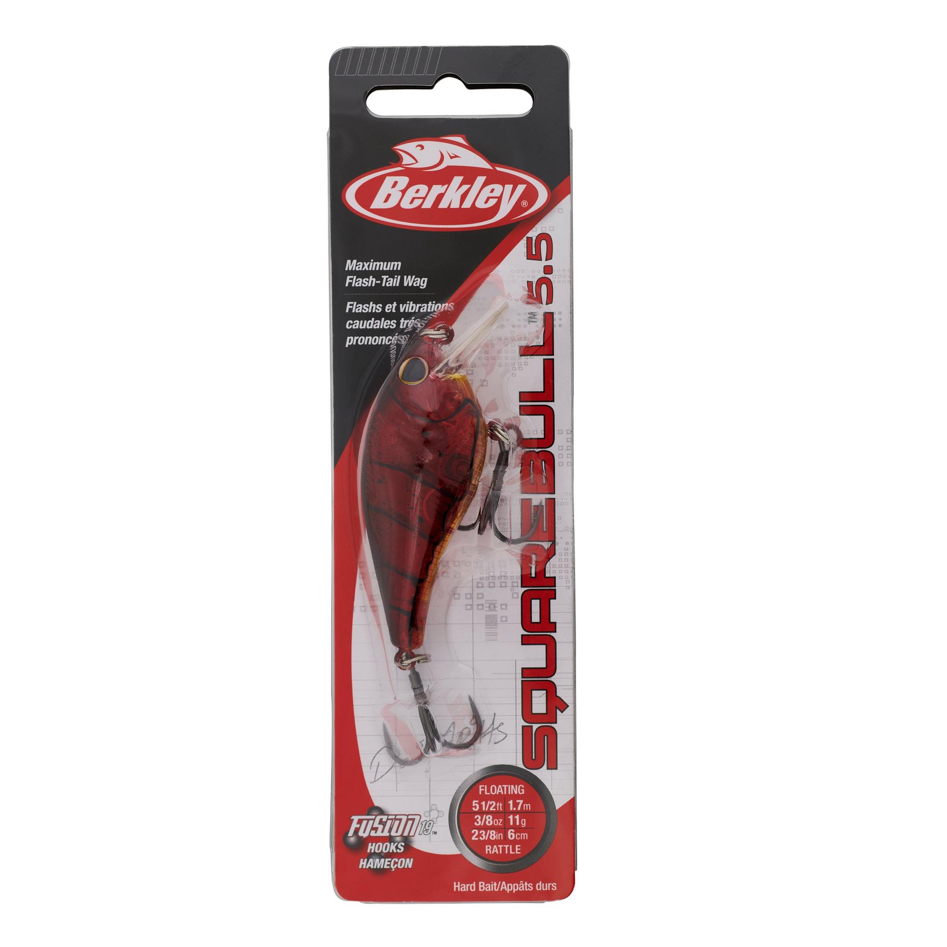 Berkley Squarebull GhostRedCraw 55 PKG | Berkley Fishing