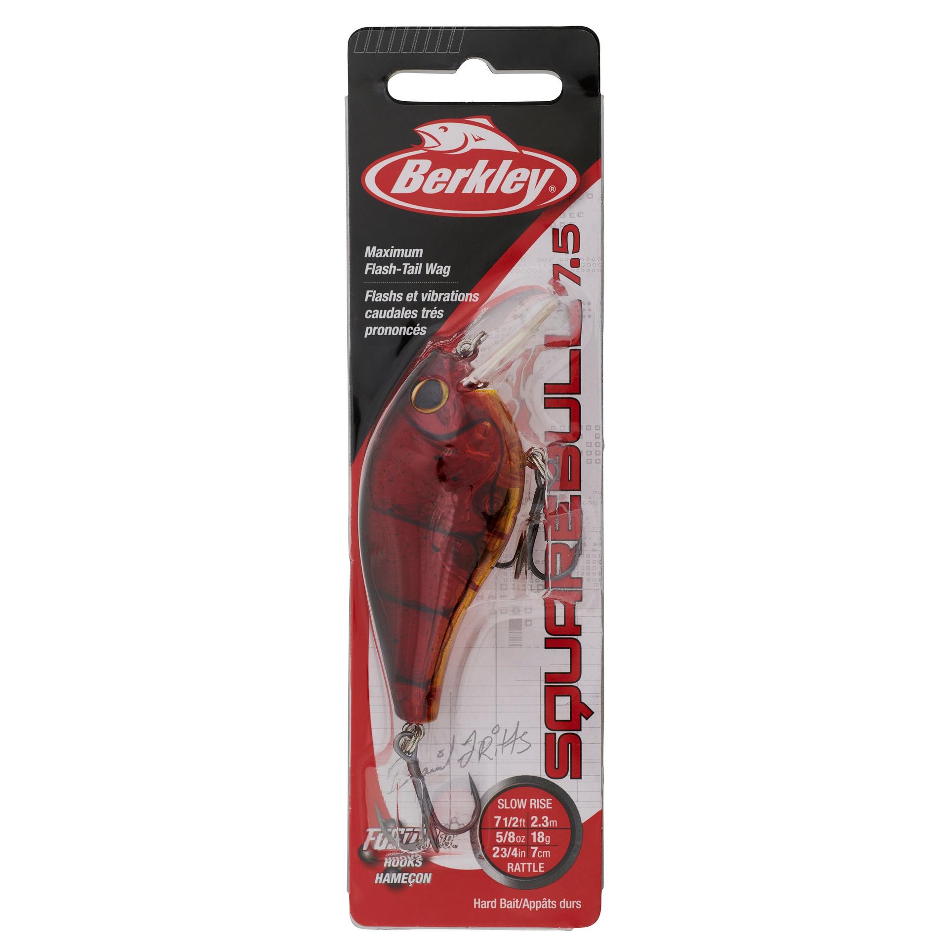 Berkley Squarebull GhostRedCraw 75 PKG | Berkley Fishing