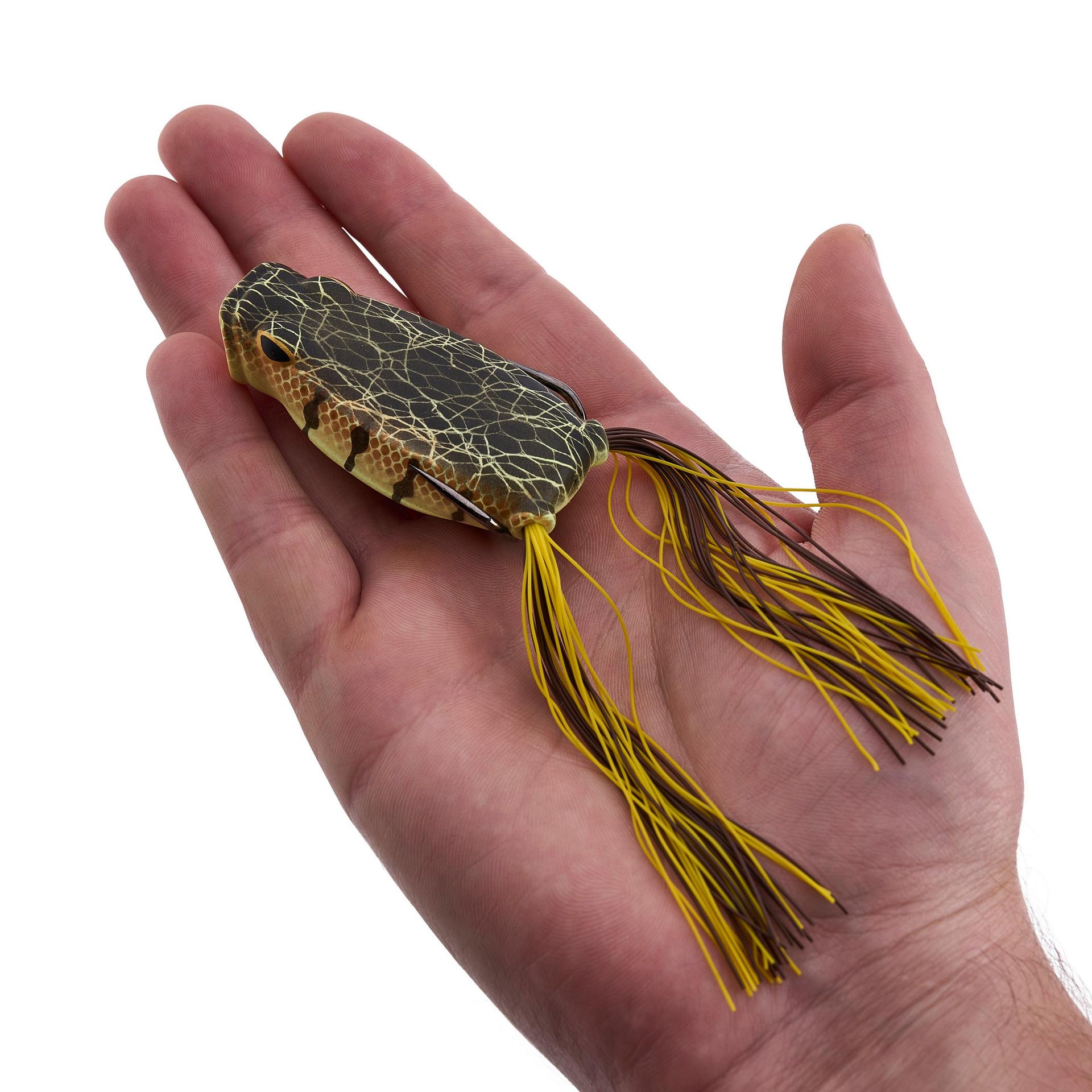 Berkley SwampLordPoppingHollowBodyFrog 23oz ChartreusePerch Hand | Berkley Fishing