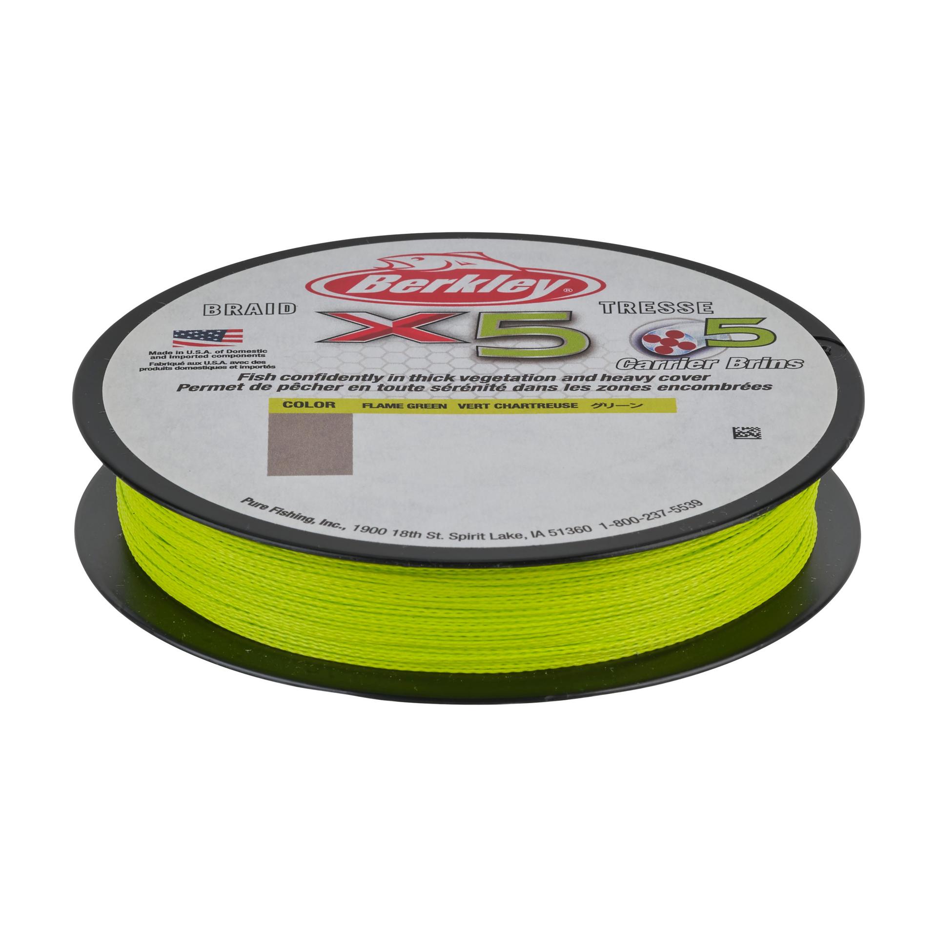 Berkley x5Braid FlameGreen Filler alt7 | Berkley Fishing