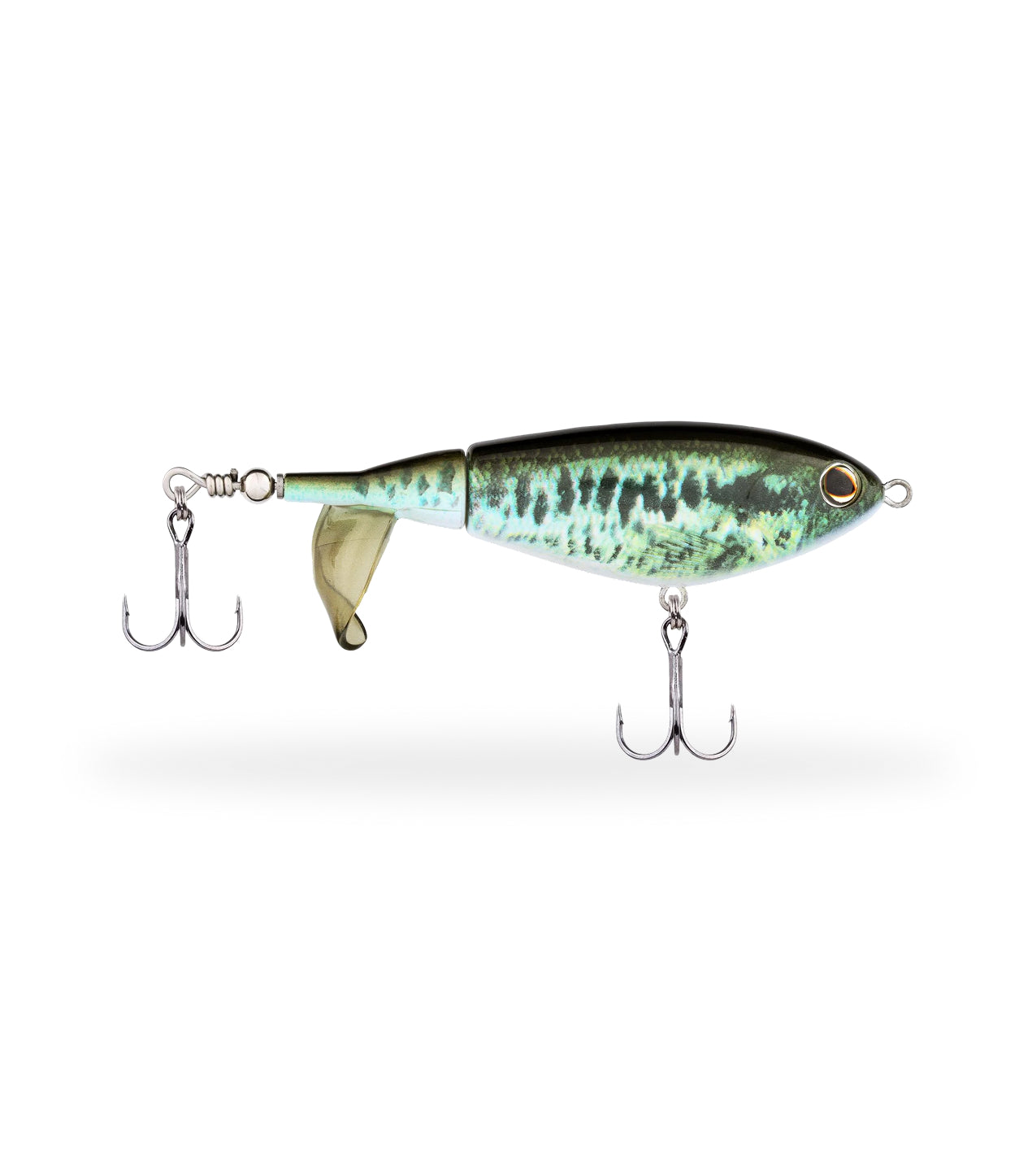Fishing lure with a white background