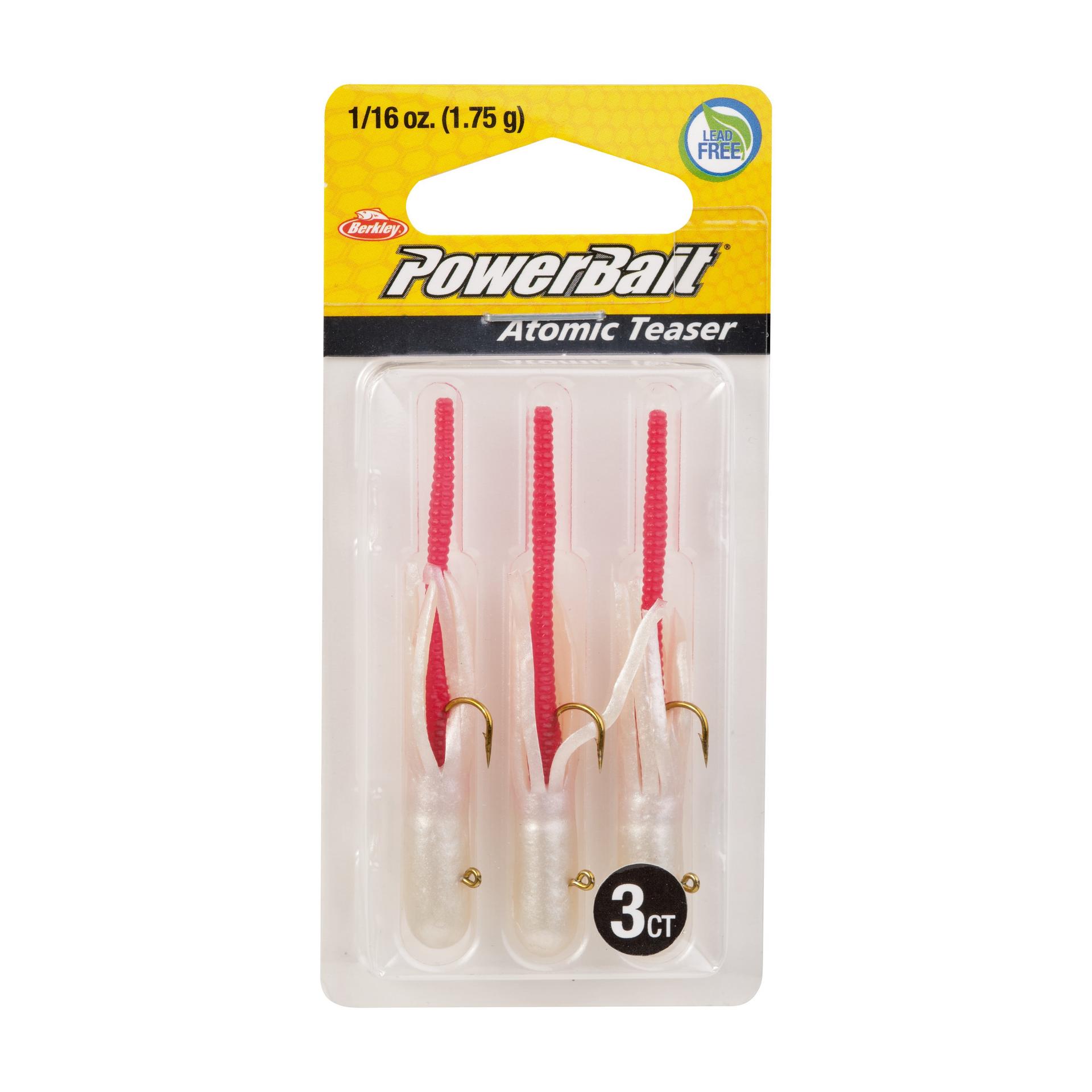 PowerBaitAtomicTeasers BleedingPearl 1 16oz PKG | Berkley Fishing