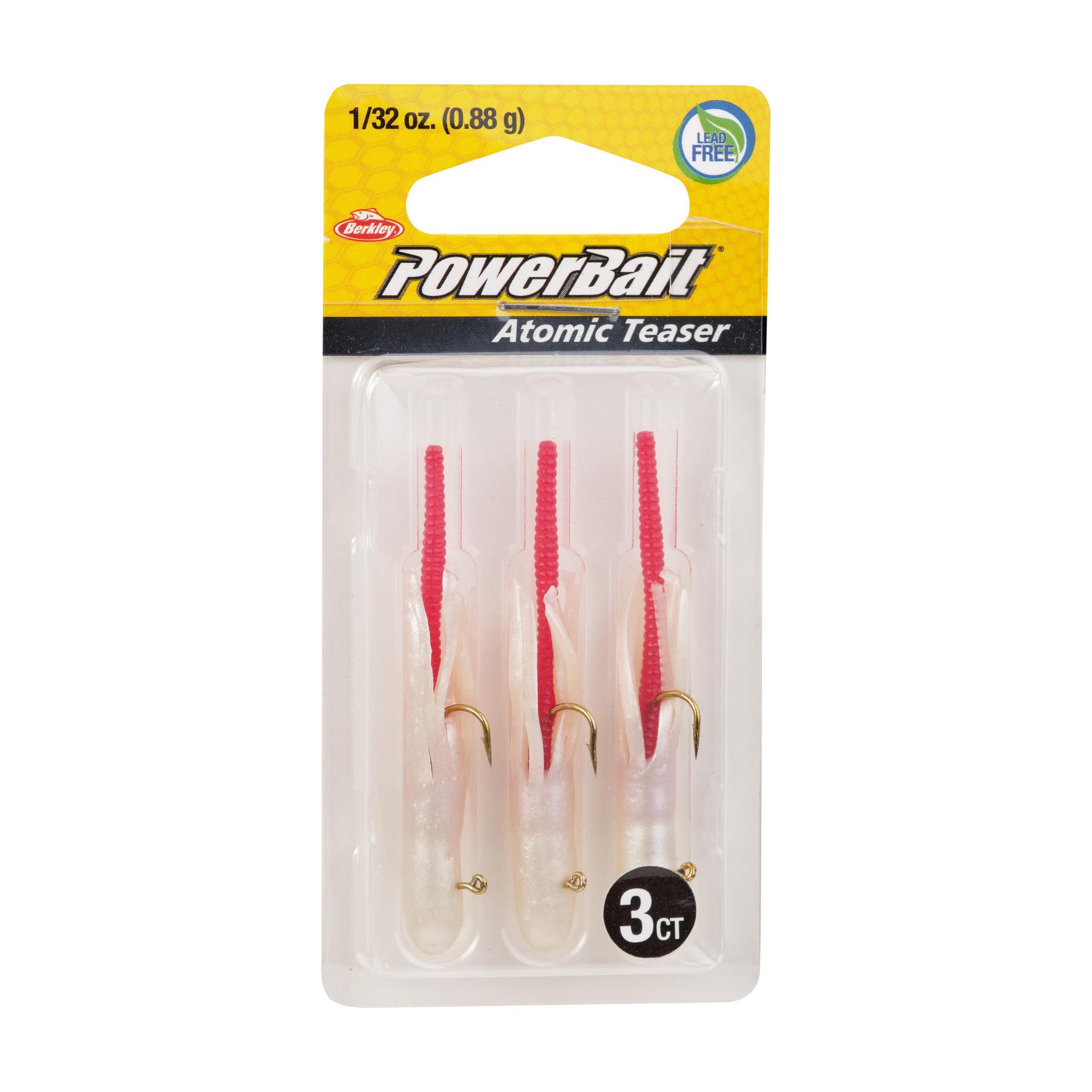 PowerBaitAtomicTeasers BleedingPearl 1 32oz PKG | Berkley Fishing