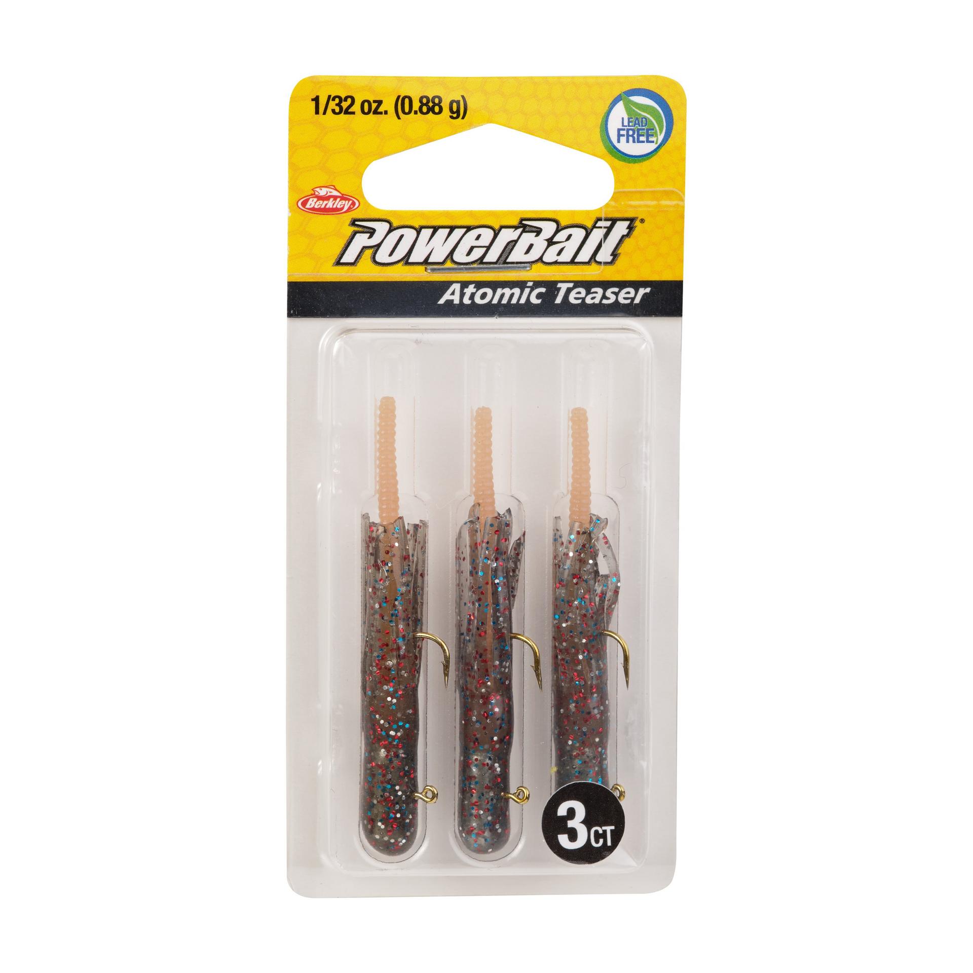 PowerBaitAtomicTeasers NaturalCandy 1 32oz PKG | Berkley Fishing