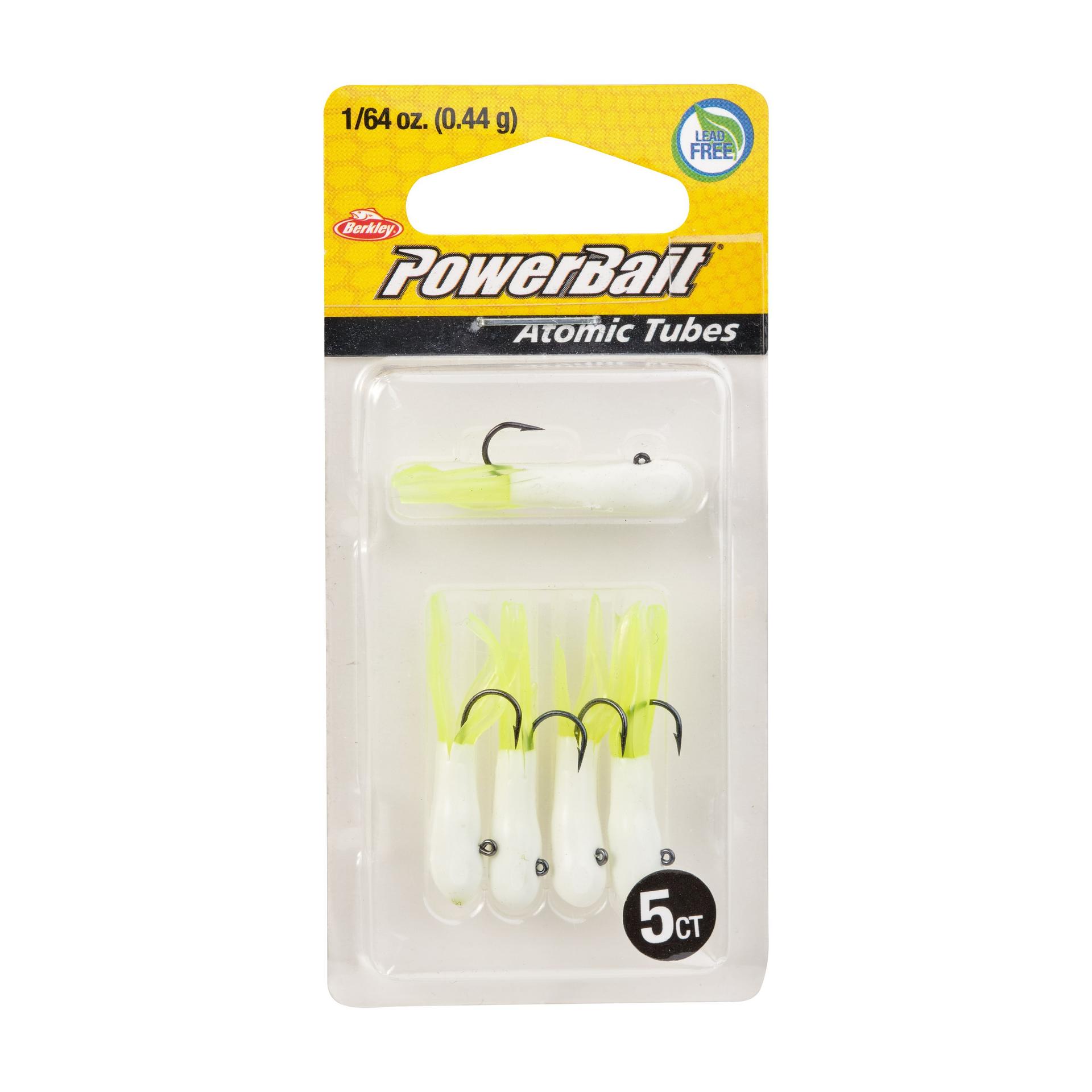 PowerBaitAtomicTubes WhiteChartreuse 1 64oz PKG | Berkley Fishing