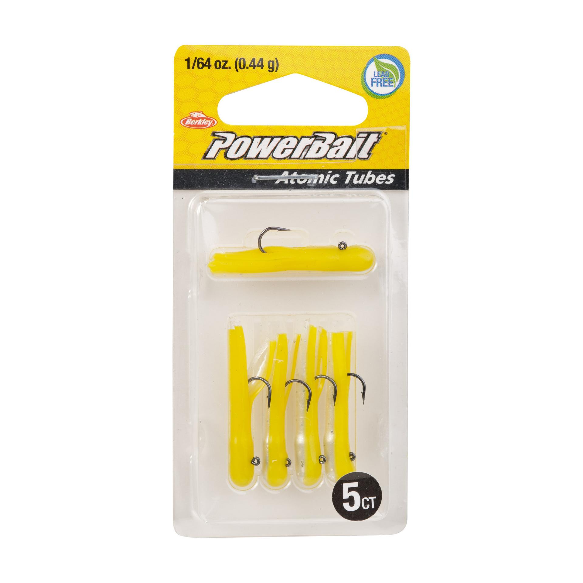 PowerBaitAtomicTubes YellowBack 1 64oz PKG | Berkley Fishing