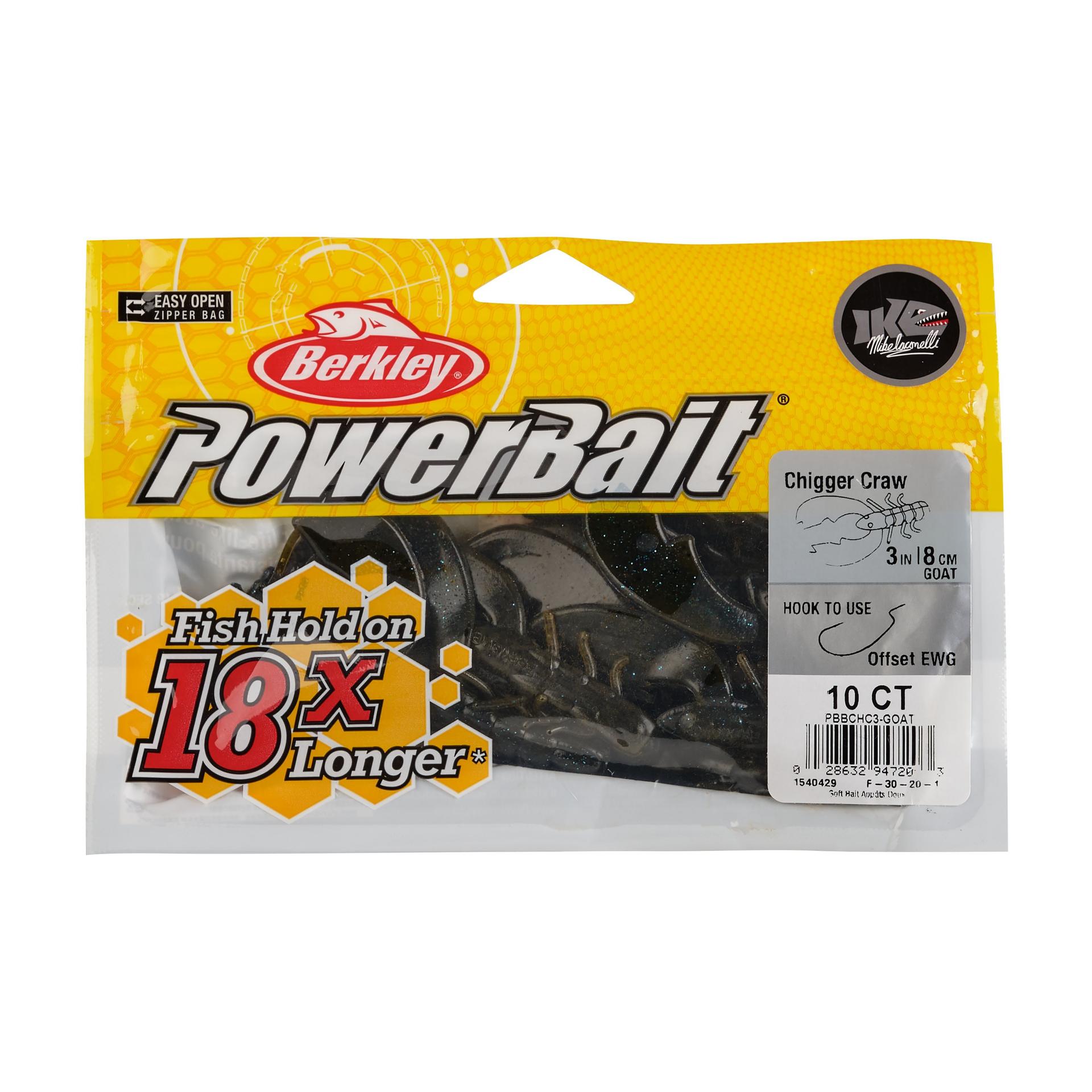 PowerBaitChiggerCraw Goat 3in PKG | Berkley Fishing