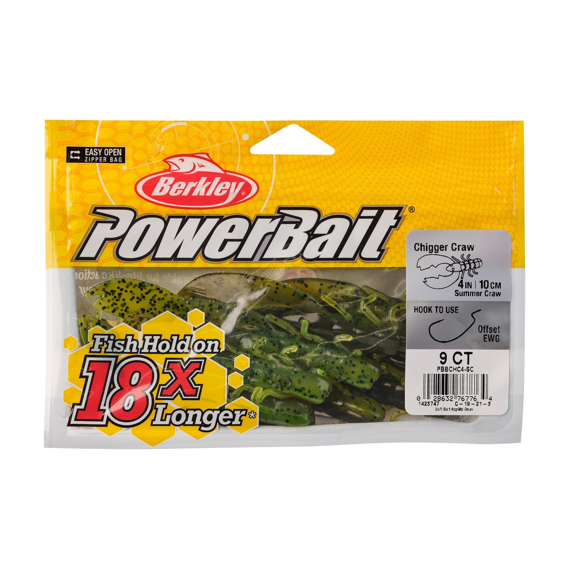 PowerBaitChiggerCraw SummerCraw 4in PKG | Berkley Fishing