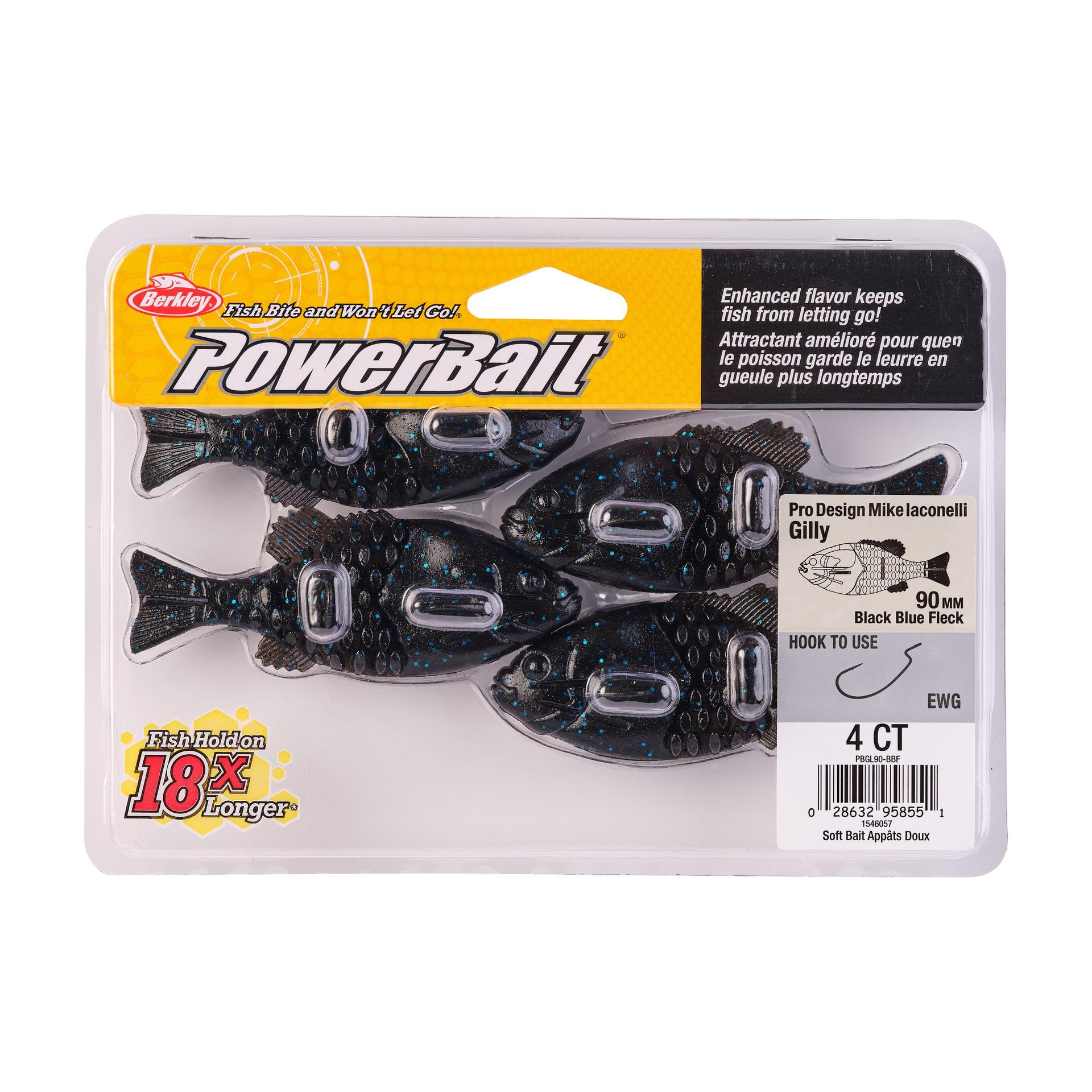 PowerBaitGilly BlackBlueFleck 90mm PKG | Berkley Fishing