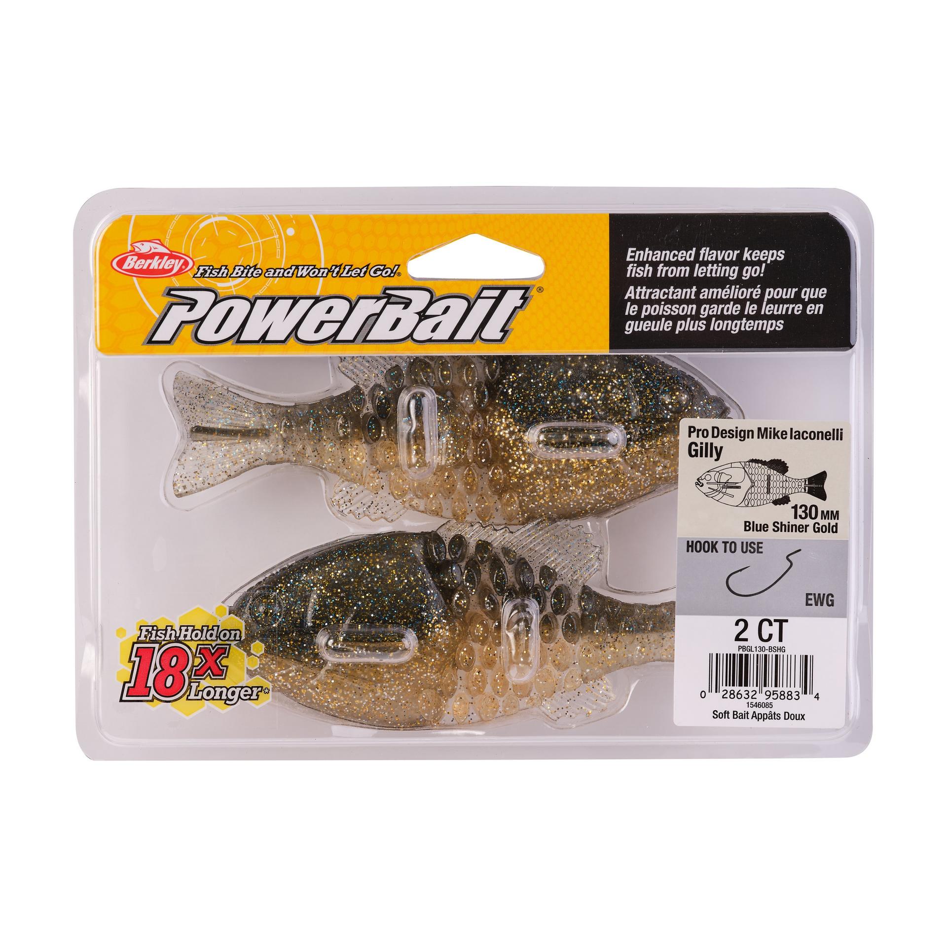 PowerBaitGilly BlueShinerGold 130mm PKG | Berkley Fishing