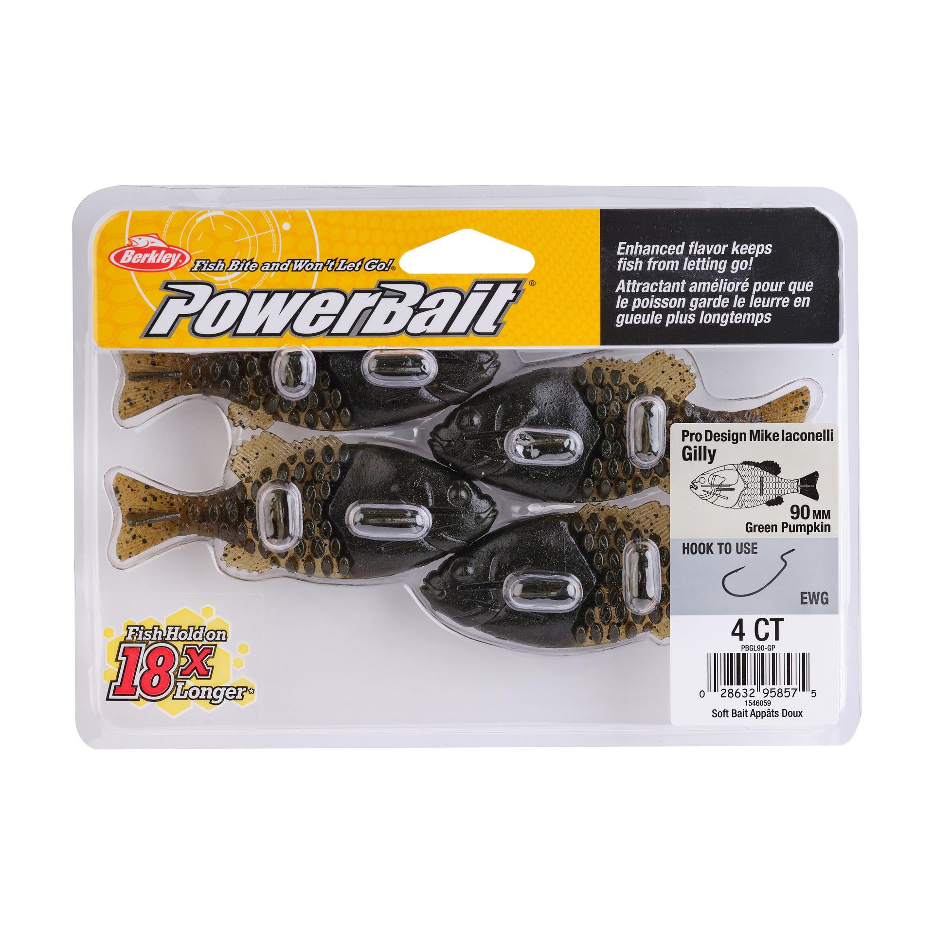 PowerBaitGilly GreenPumpkin 90mm PKG | Berkley Fishing