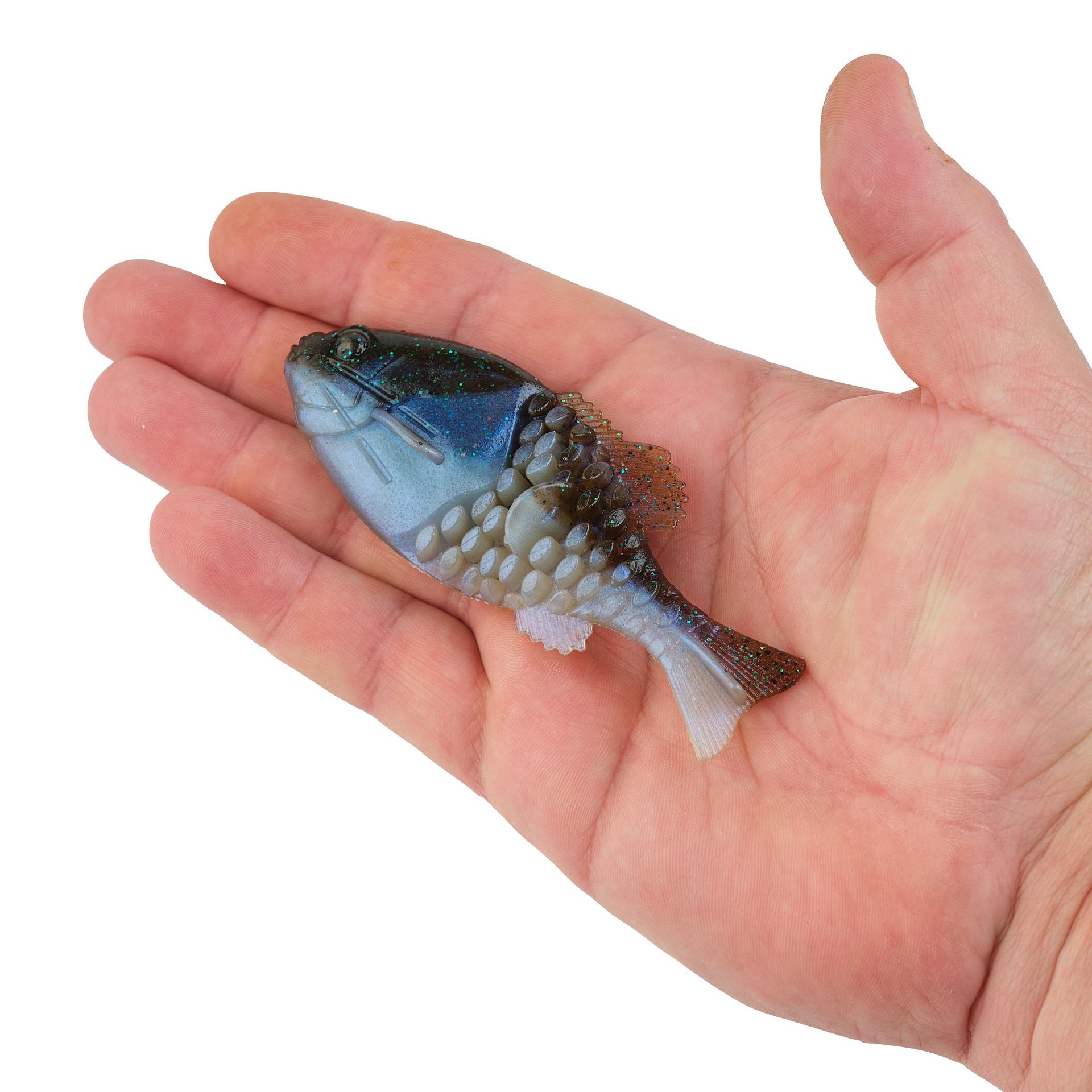 PowerBaitGilly IKEsGreenPumpkinBlueFlash 110mm HAND | Berkley Fishing