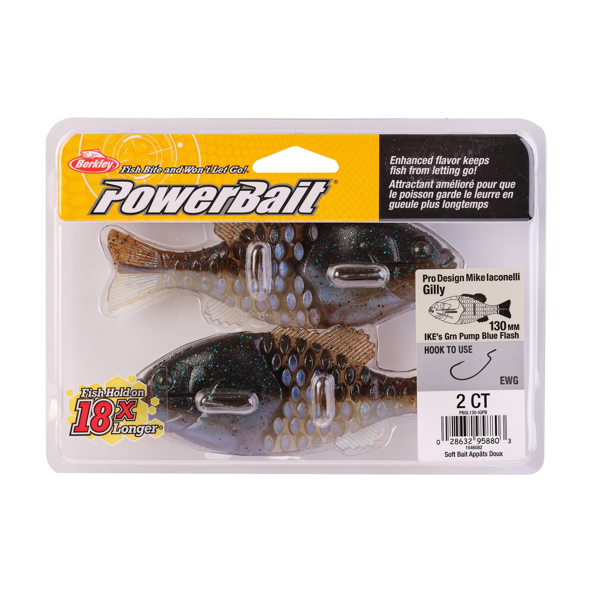 PowerBaitGilly IKEsGreenPumpkinBlueFlash 130mm PKG | Berkley Fishing