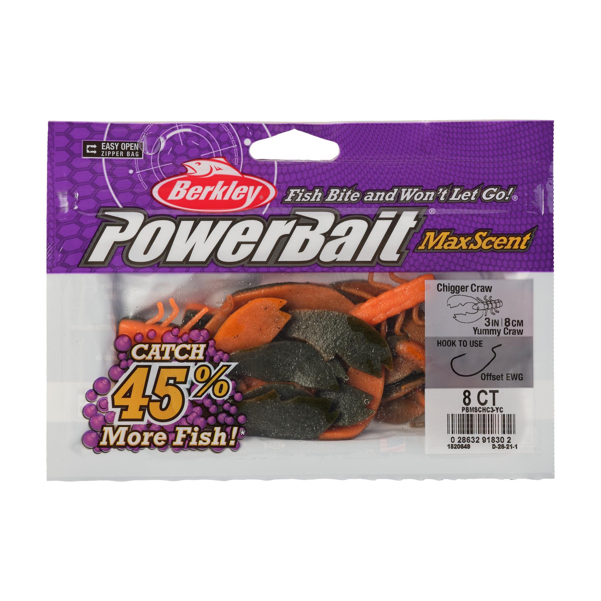 PowerBaitMaxScentChiggerCraw YummyCraw 3in PKG | Berkley Fishing