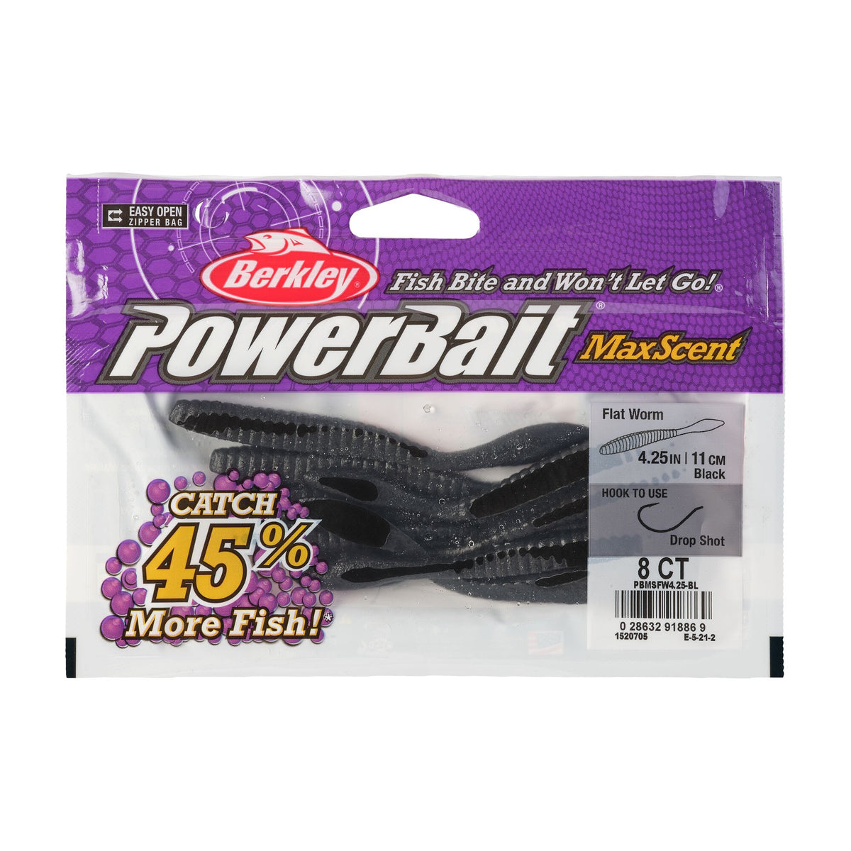 Berkley PowerBait® MaxScent Flat Worm