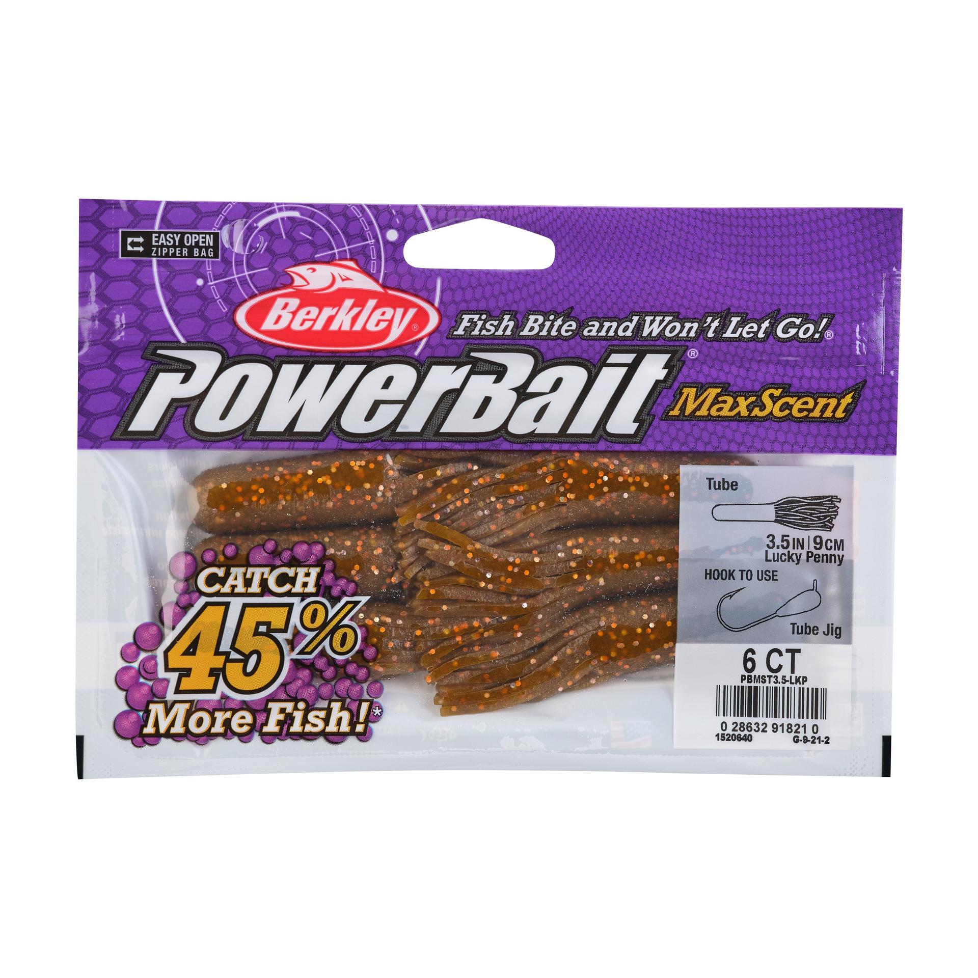 PowerBaitMaxScentTube LuckyPenny 3.5in PKG | Berkley Fishing