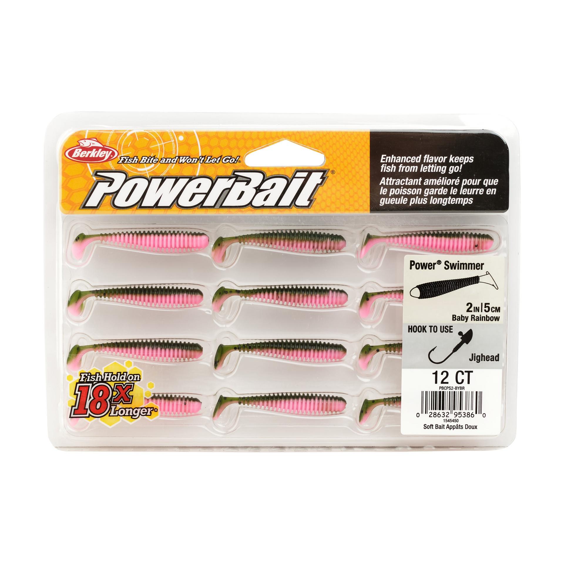 PowerBaitPowerSwimmer BabyRainbow 2in PKG | Berkley Fishing