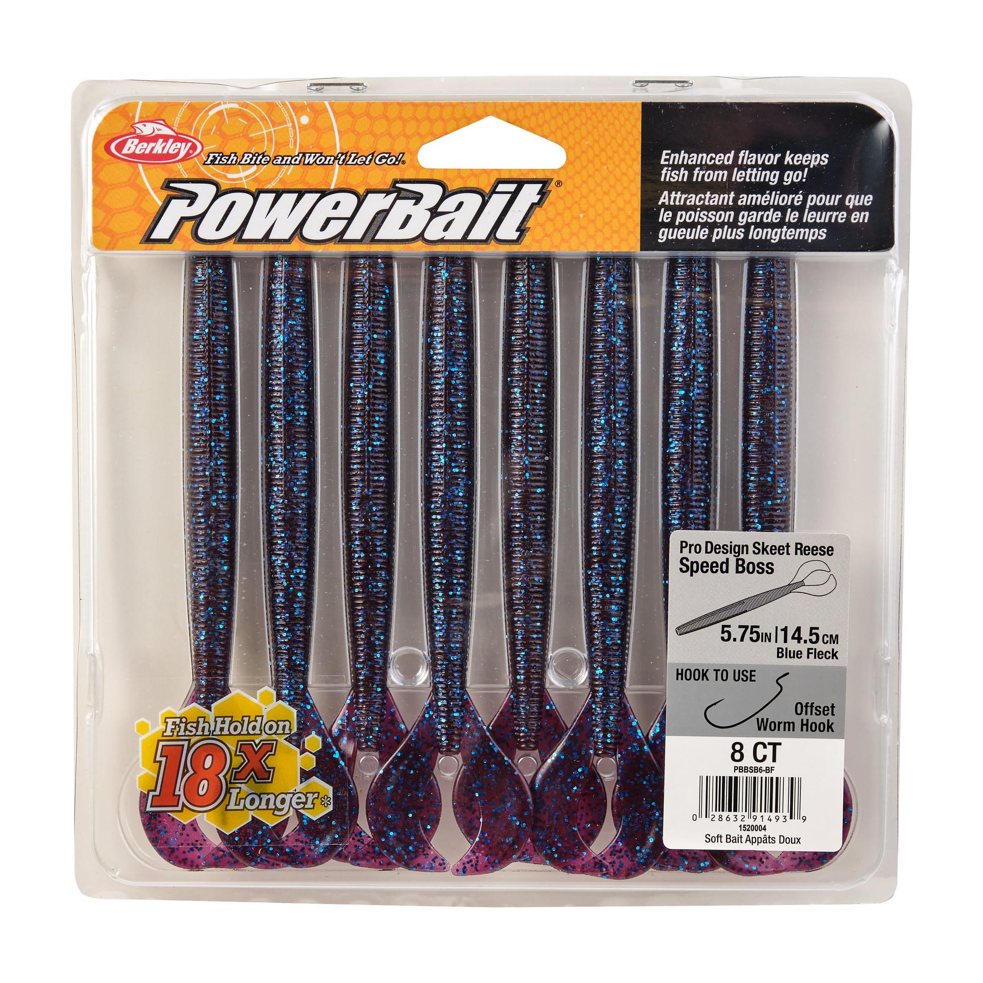 PowerBaitSpeedBoss BlueFleck 6in PKG | Berkley Fishing