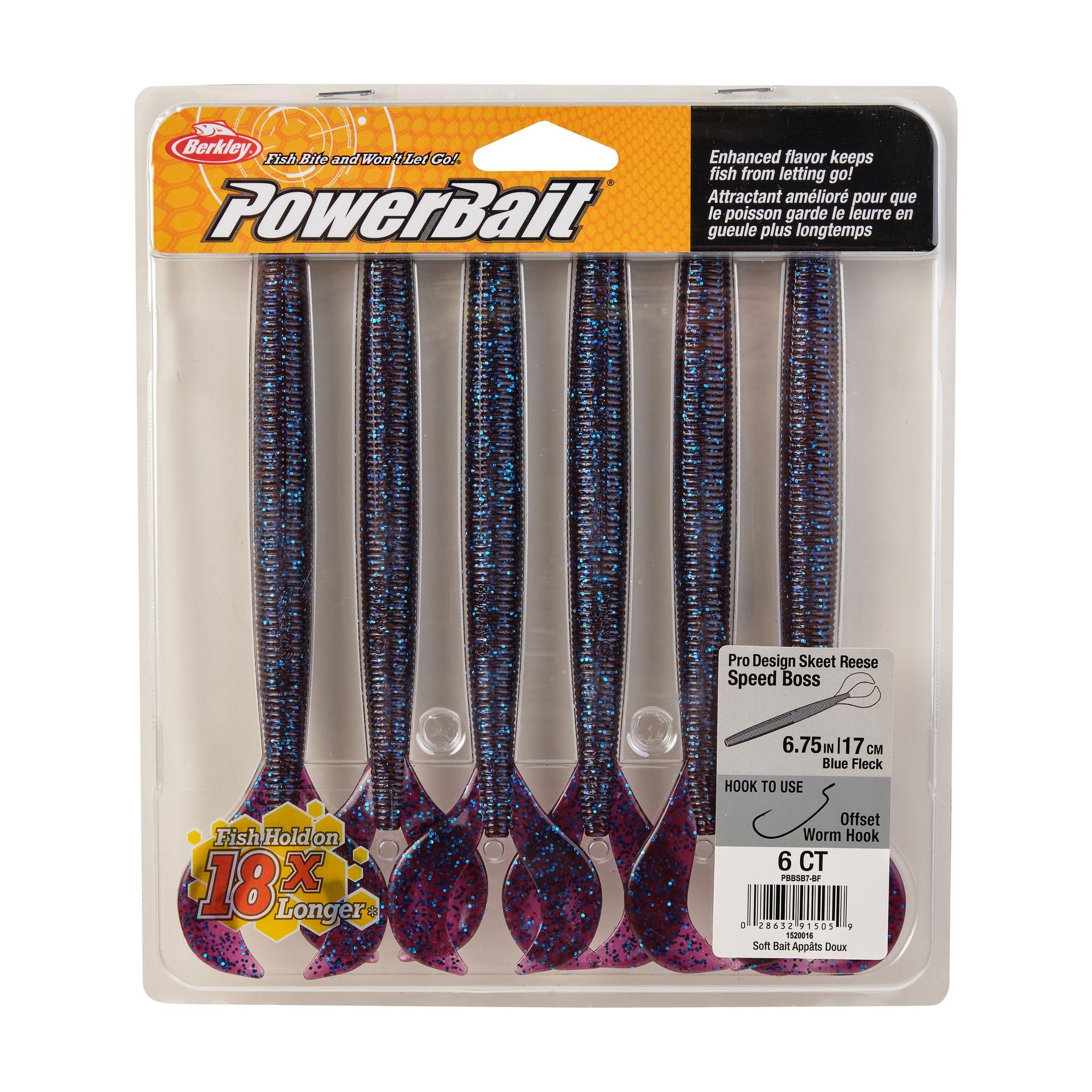 PowerBaitSpeedBoss BlueFleck 7in PKG | Berkley Fishing