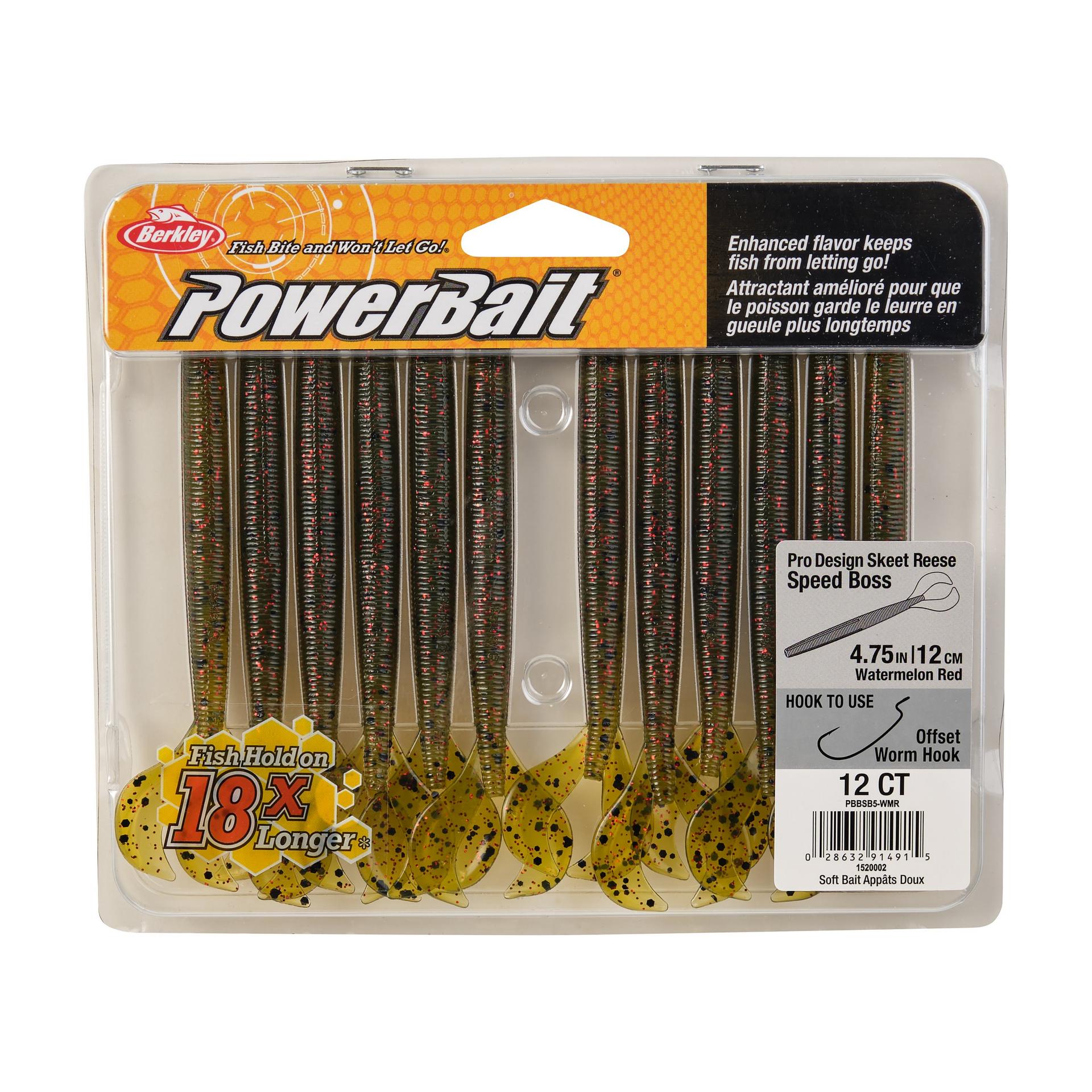 PowerBaitSpeedBoss WtrmlnRed 5in PKG | Berkley Fishing