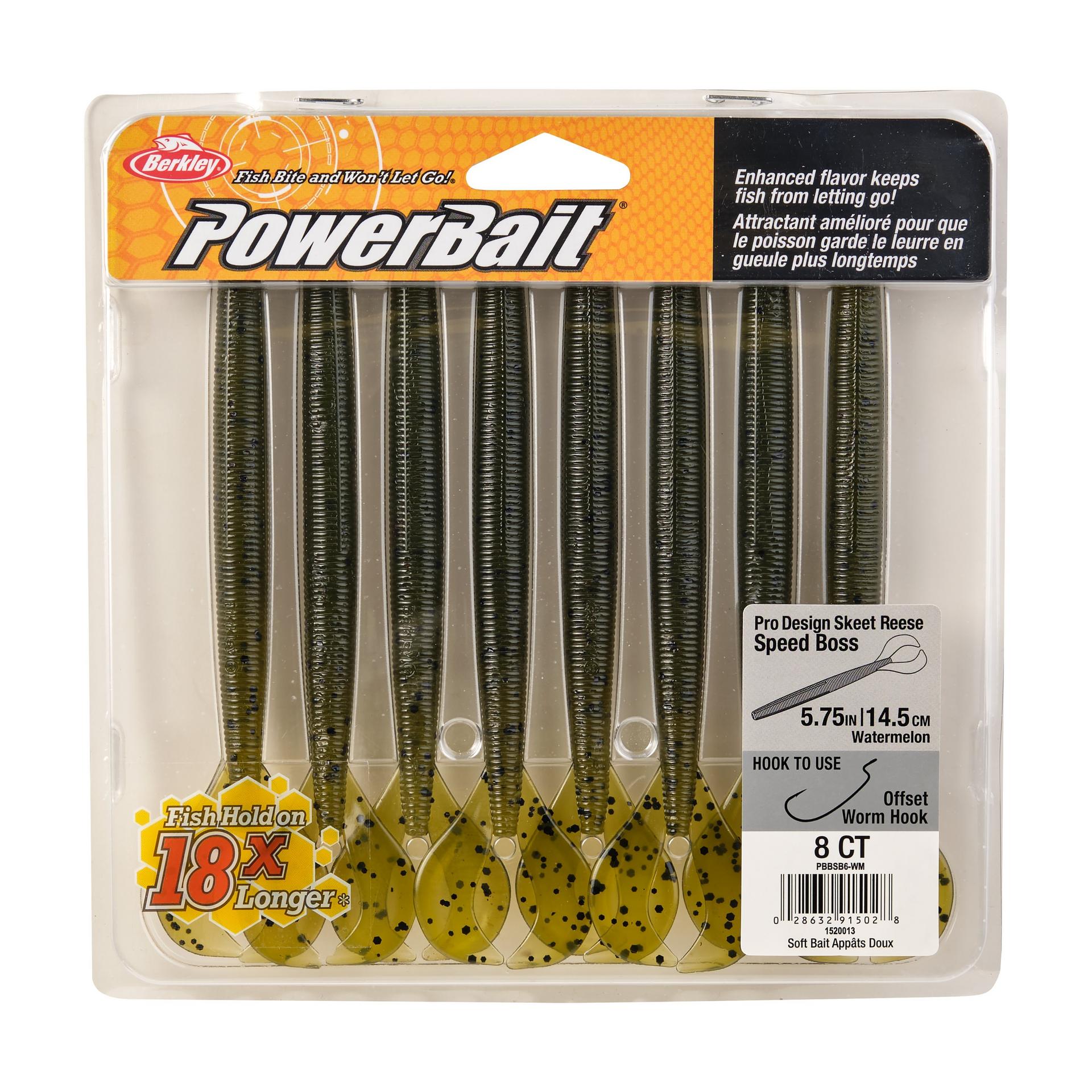 PowerBaitSpeedBoss Wtrmln 6in PKG | Berkley Fishing