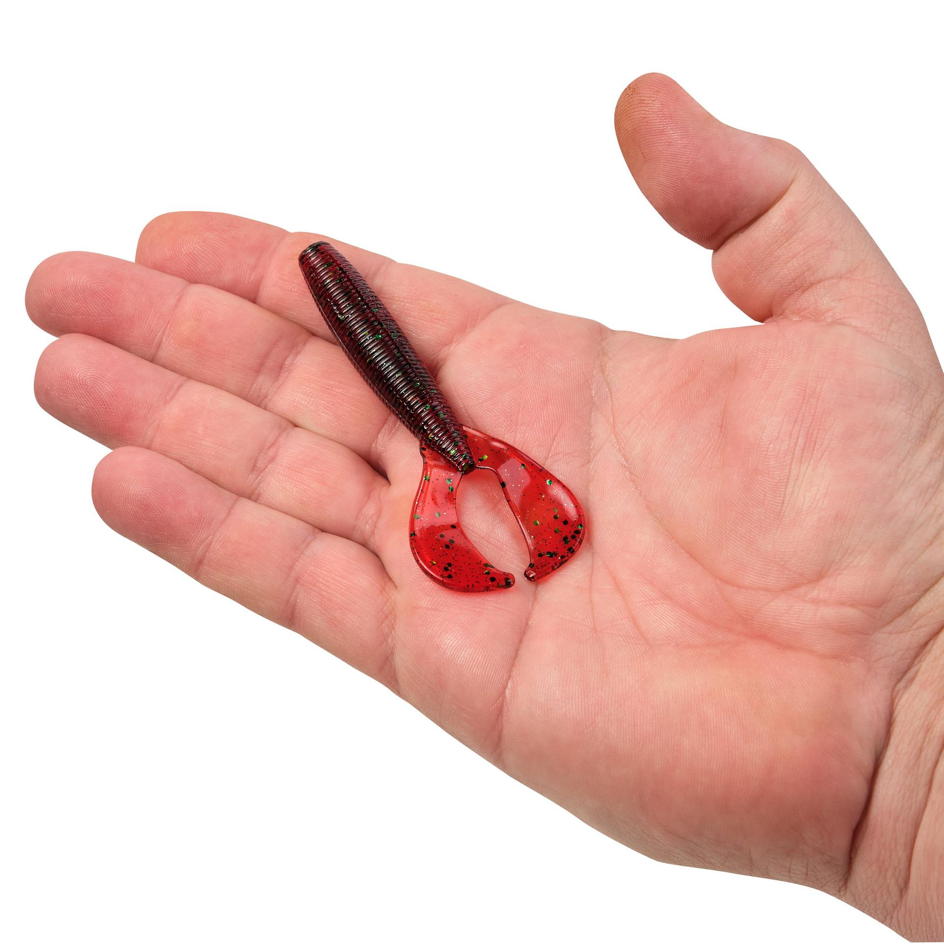 PowerBaitTheBossGrub Redbug 4in HAND | Berkley Fishing