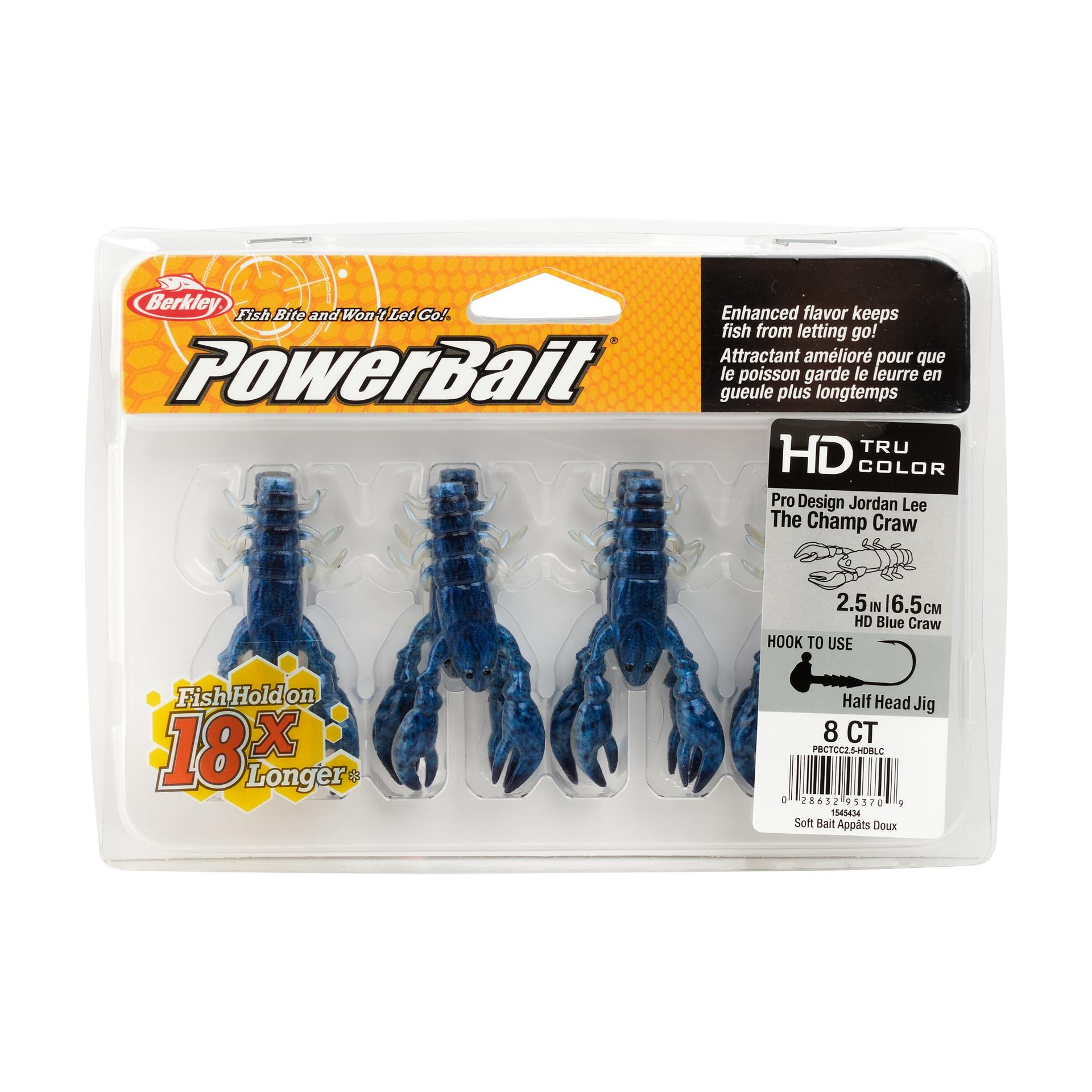 PowerBaitTheChampCraw HDBlueCraw 2.5in PKG | Berkley Fishing