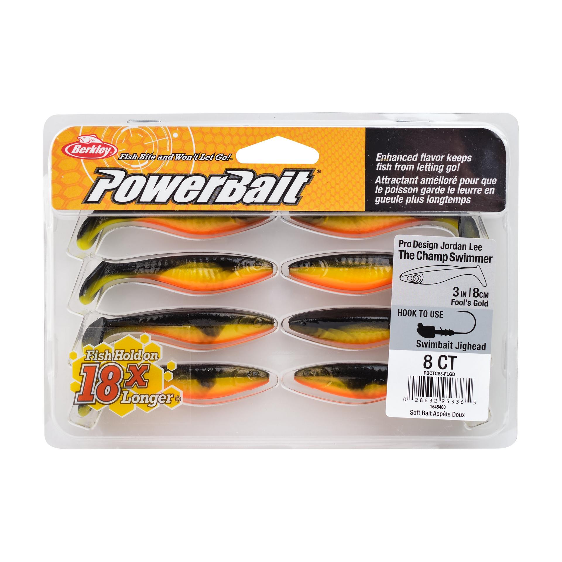 PowerBaitTheChampSwimmer FoolsGold 3in PKG | Berkley Fishing