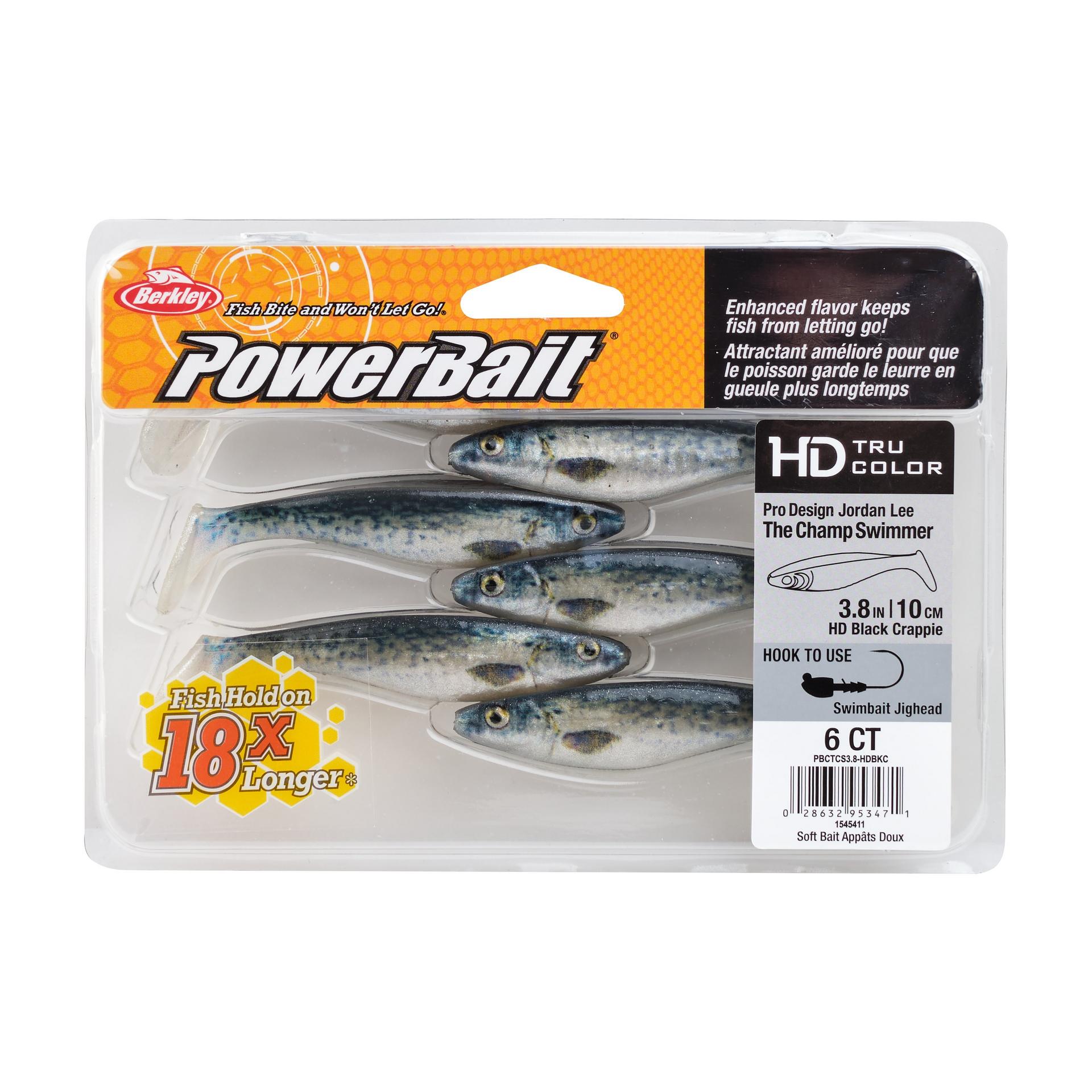 PowerBaitTheChampSwimmer HDBlackCrappie 3.8in PKG | Berkley Fishing