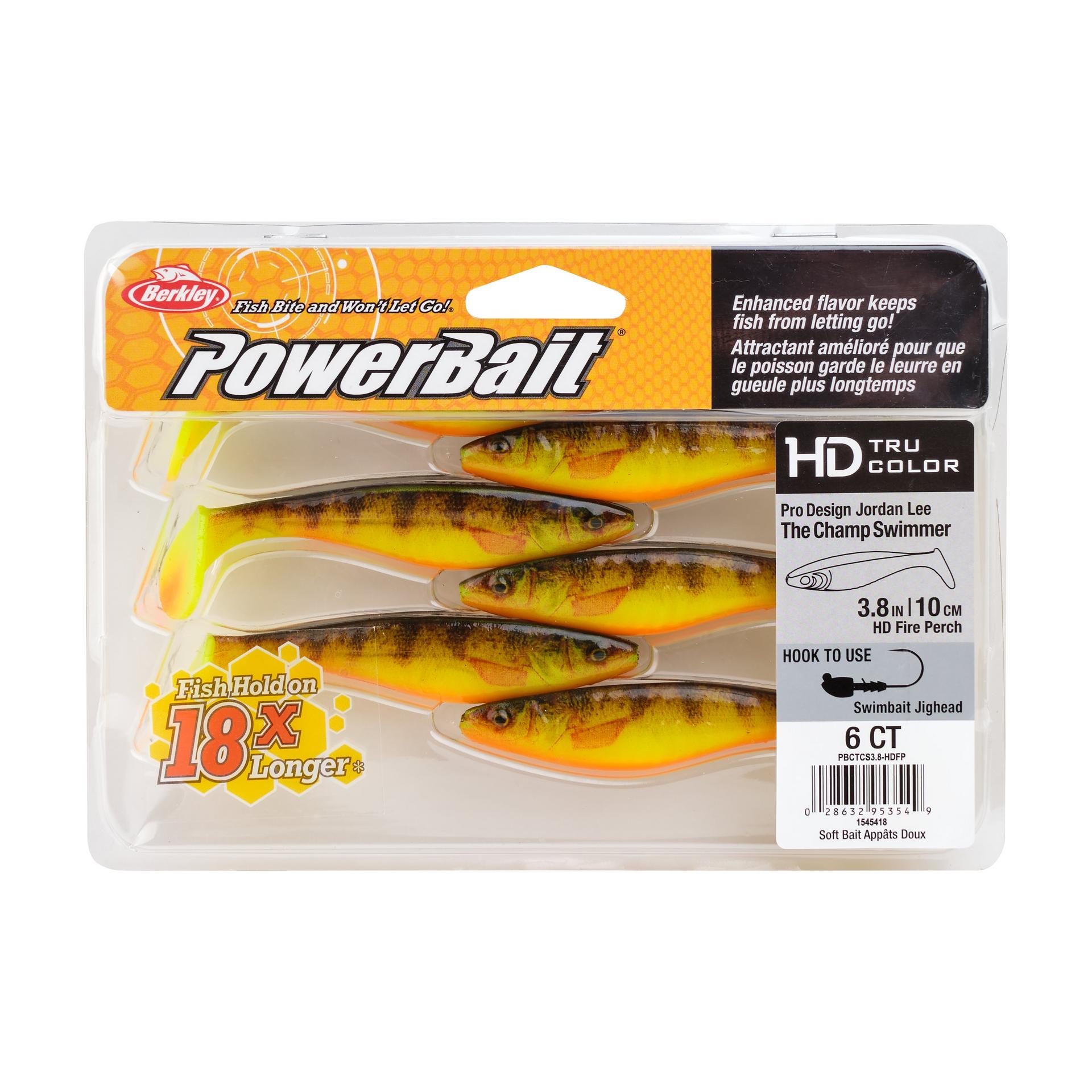 PowerBaitTheChampSwimmer HDFirePerch 3.8in PKG | Berkley Fishing