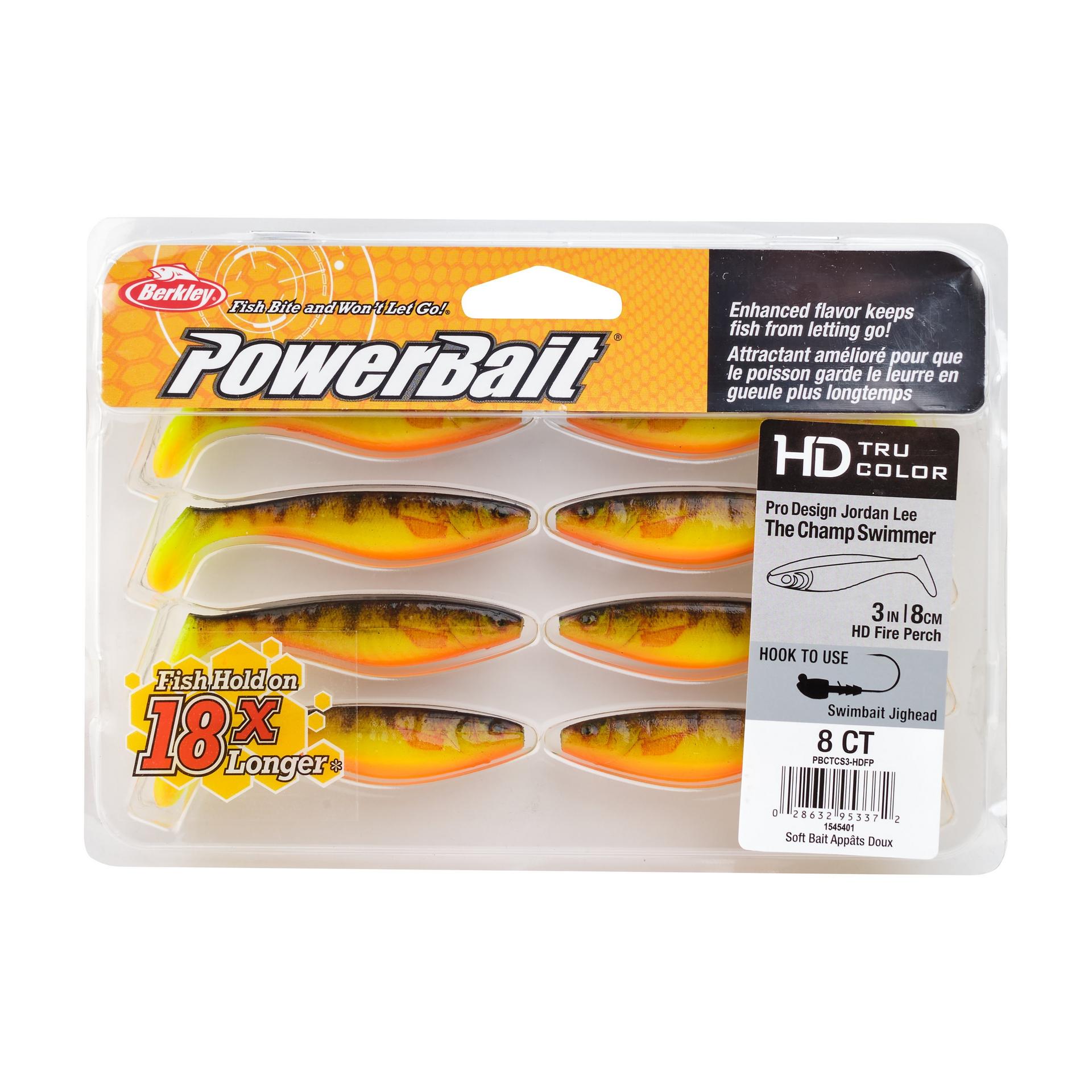 PowerBaitTheChampSwimmer HDFirePerch 3in PKG | Berkley Fishing