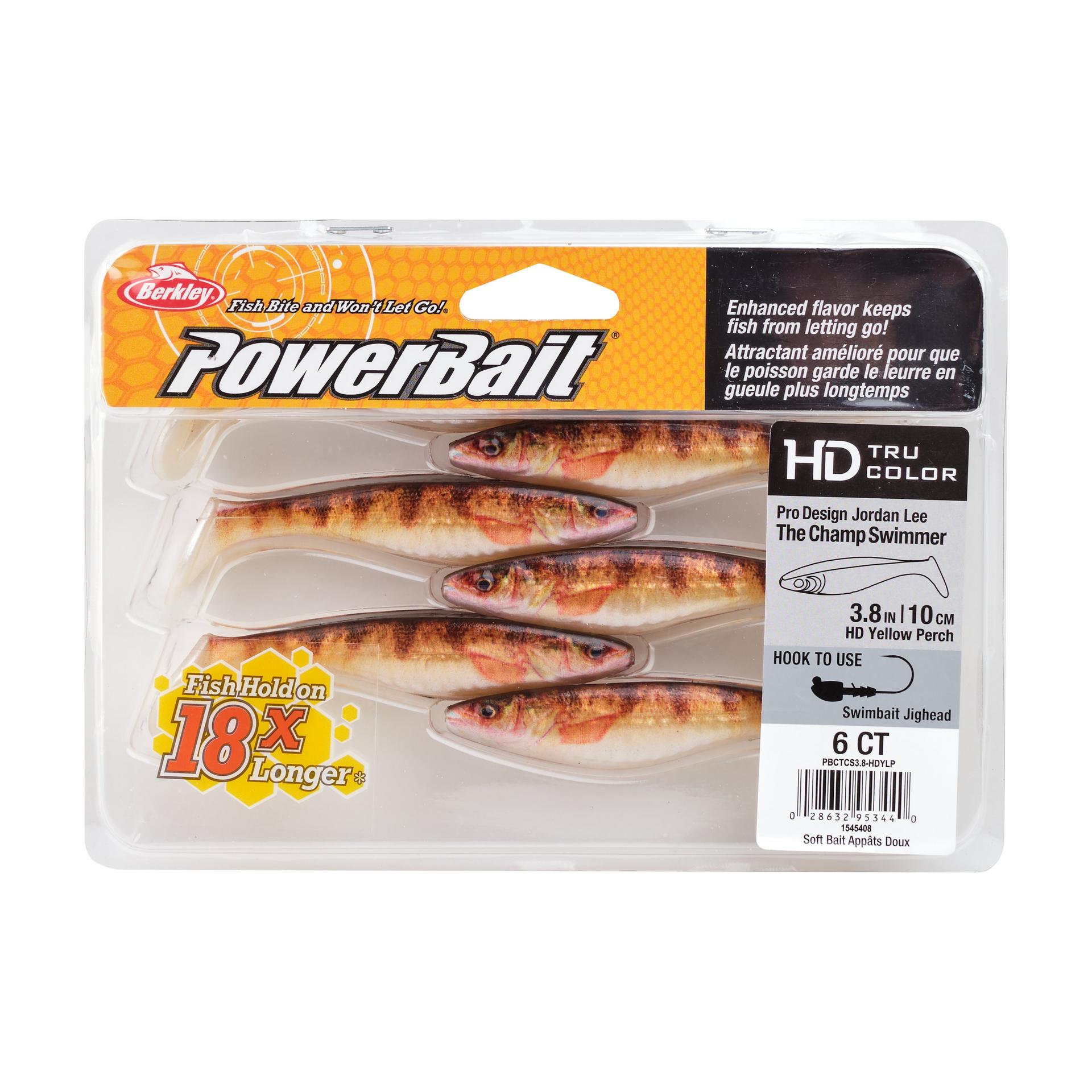 PowerBaitTheChampSwimmer HDYellowPerch 3.8in PKG | Berkley Fishing