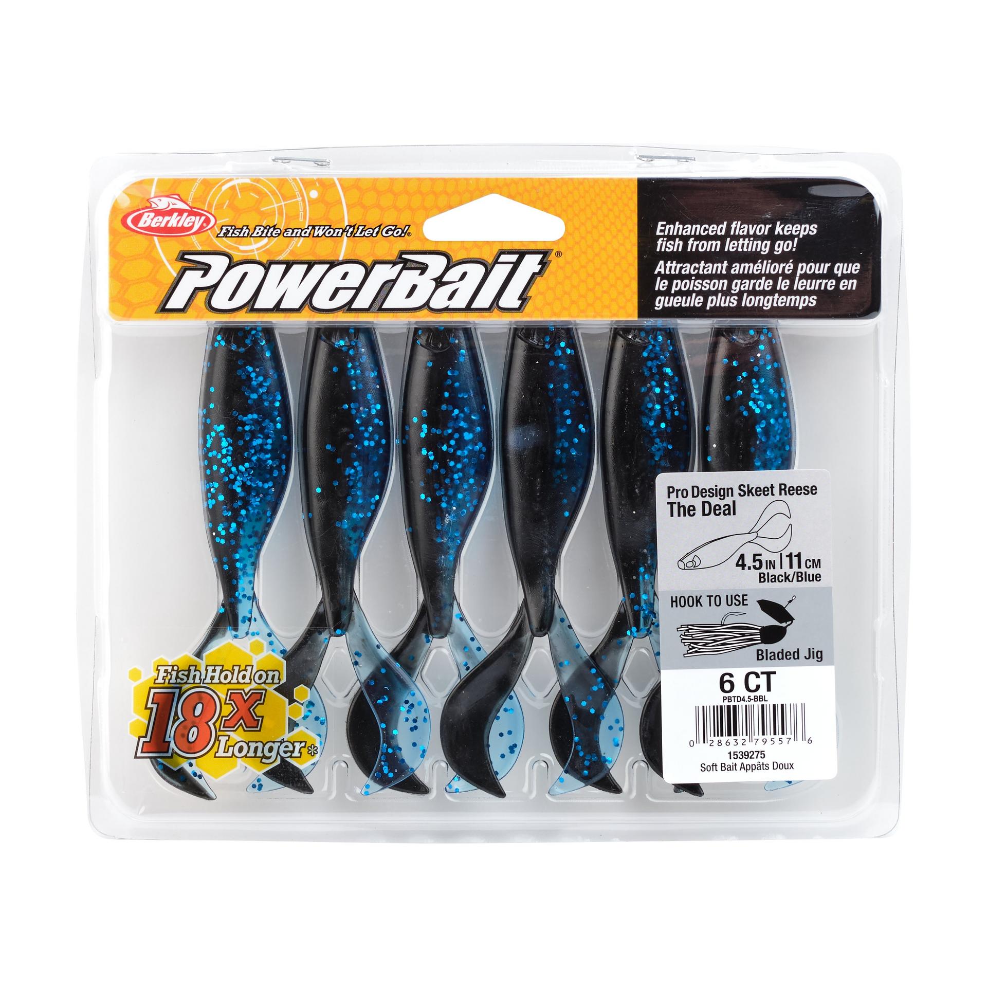PowerBaitTheDeal BlackBlue 4.5in PKG | Berkley Fishing