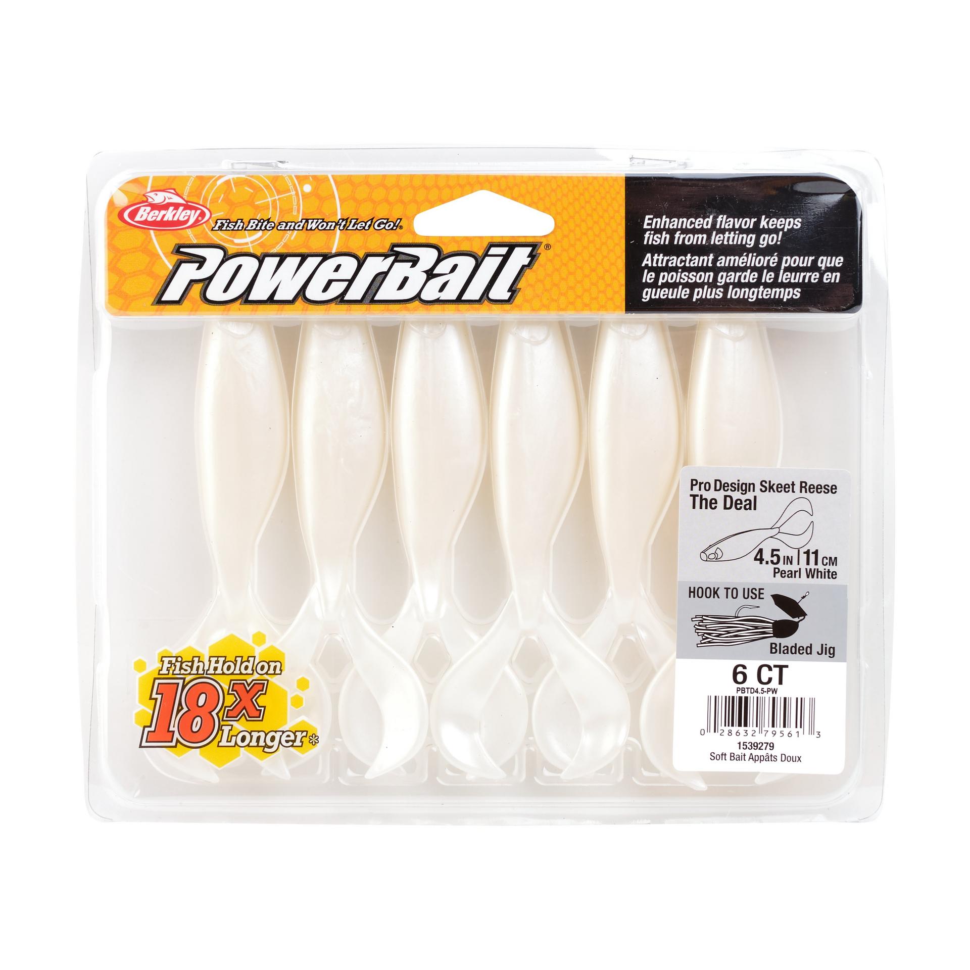 PowerBaitTheDeal PearlWhite 4.5in PKG | Berkley Fishing