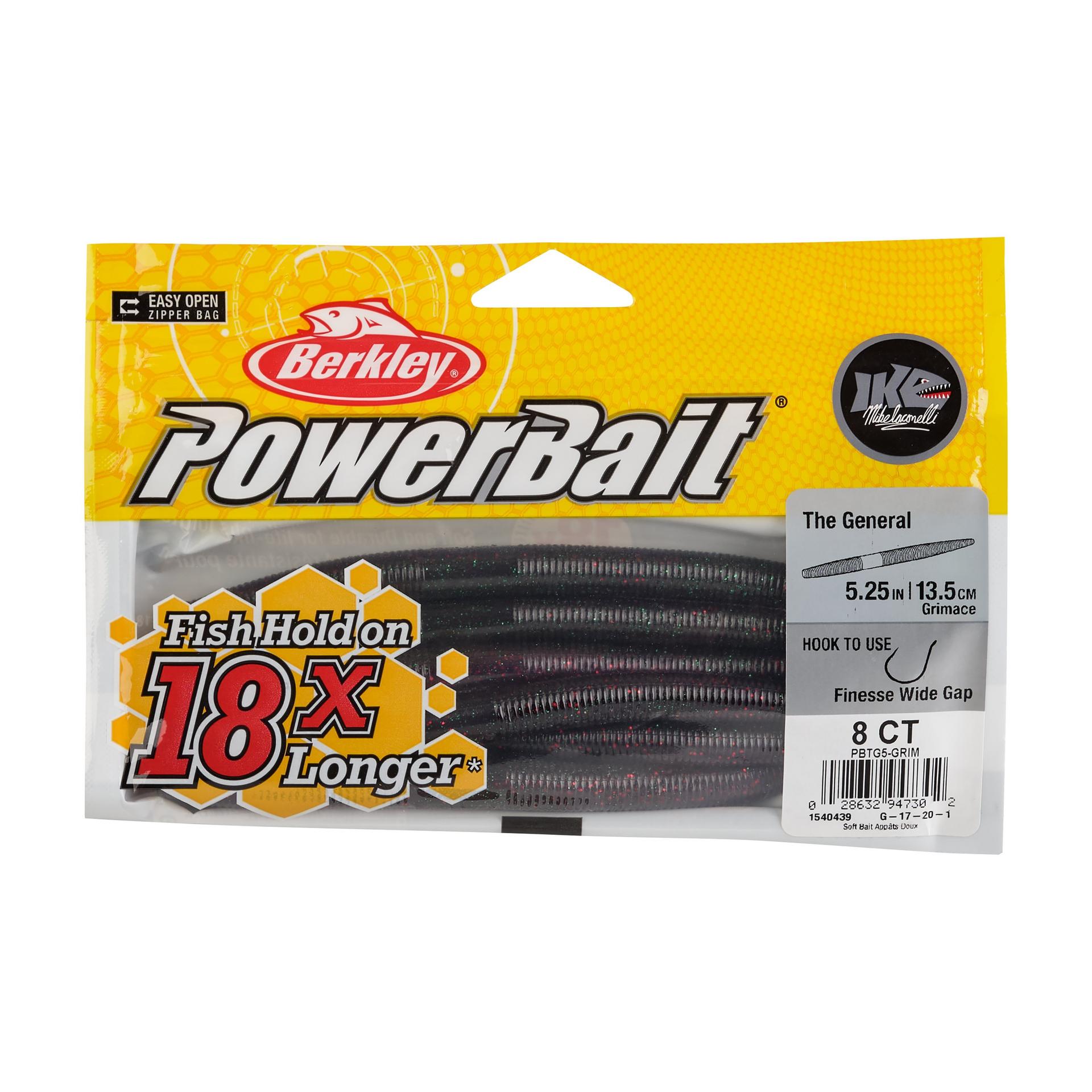 PowerBaitTheGeneral Grimace 5in PKG | Berkley Fishing