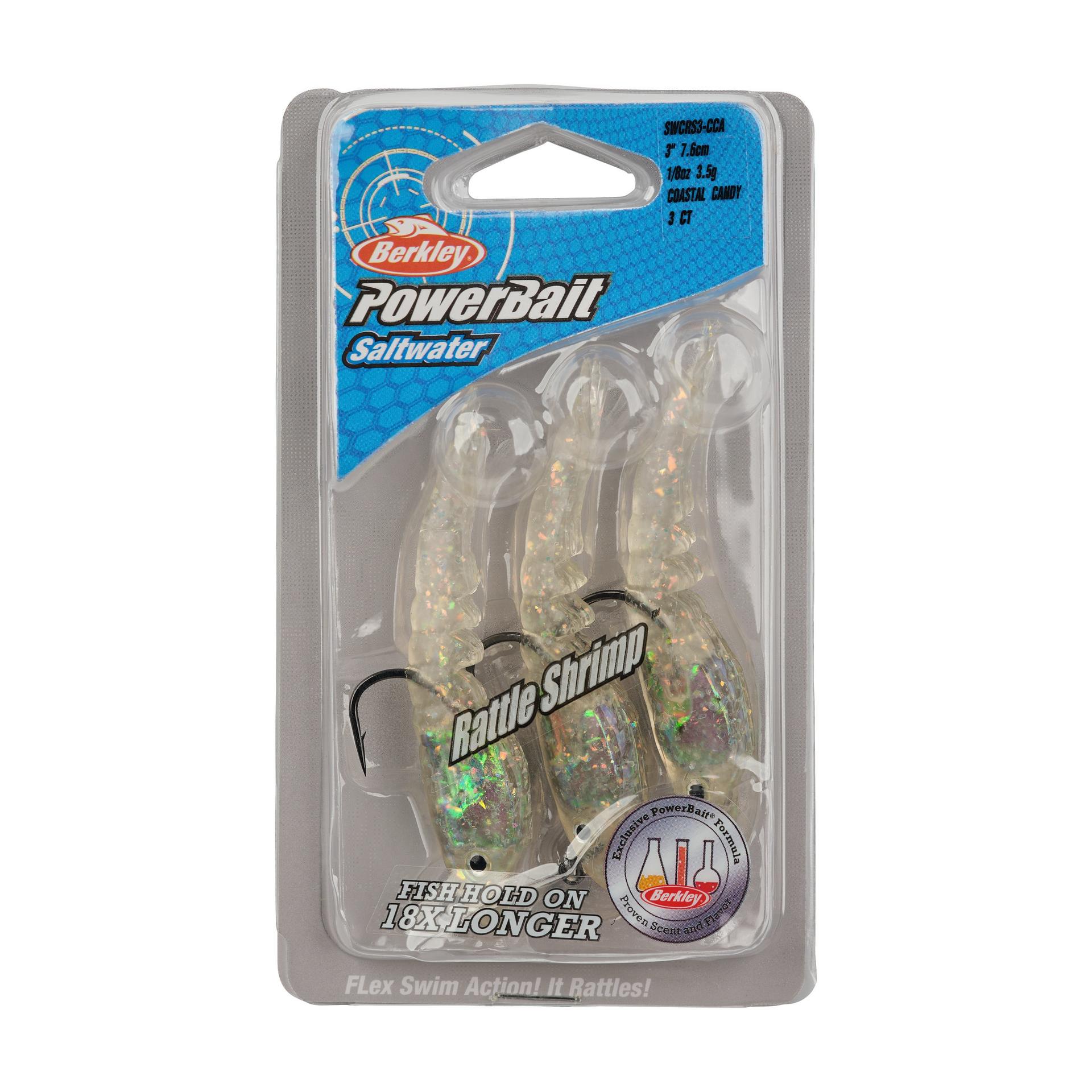 SWCRS3-CCA SW RATTLESHRMP 3IN CSTL CNDY PKG | Berkley Fishing